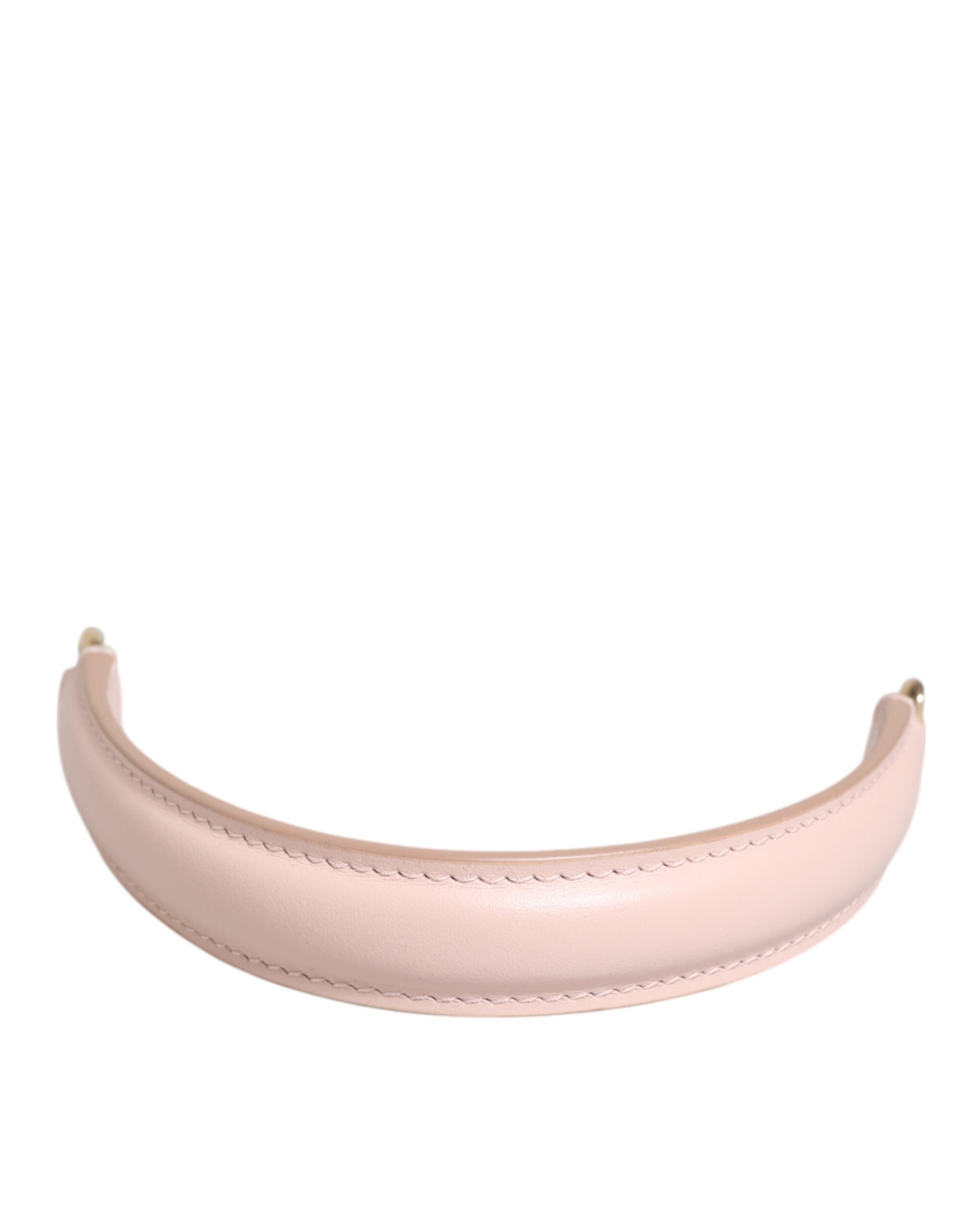 Dolce & Gabbana Strap Pink Leather Gold Tone Big Bag Handle Shoulder Strap Dolce & Gabbana