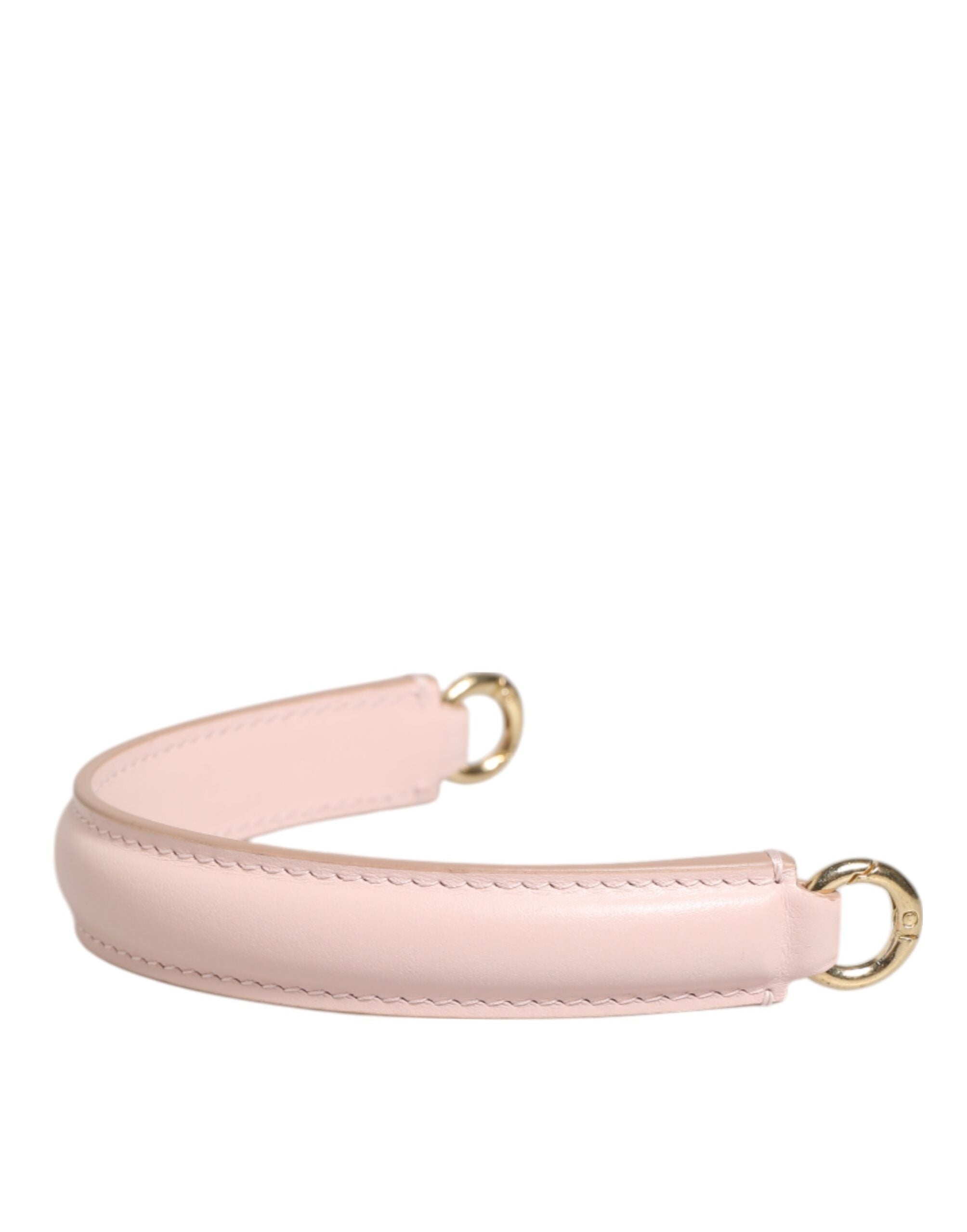 Dolce & Gabbana Strap Pink Leather Gold Tone Big Bag Handle Shoulder Strap Dolce & Gabbana