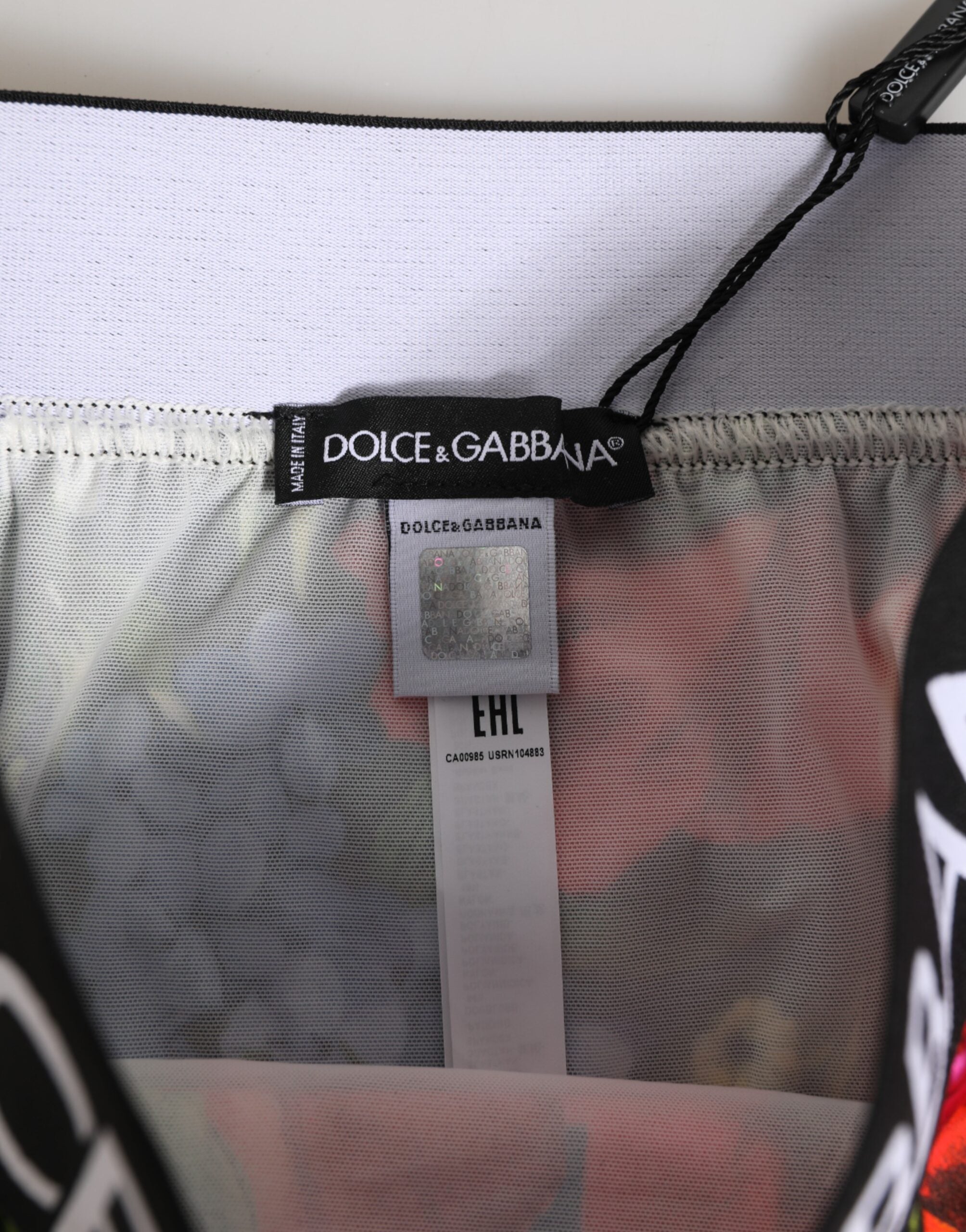 Dolce & Gabbana Multicolor Floral Print High Waist Panty Underwear Dolce & Gabbana