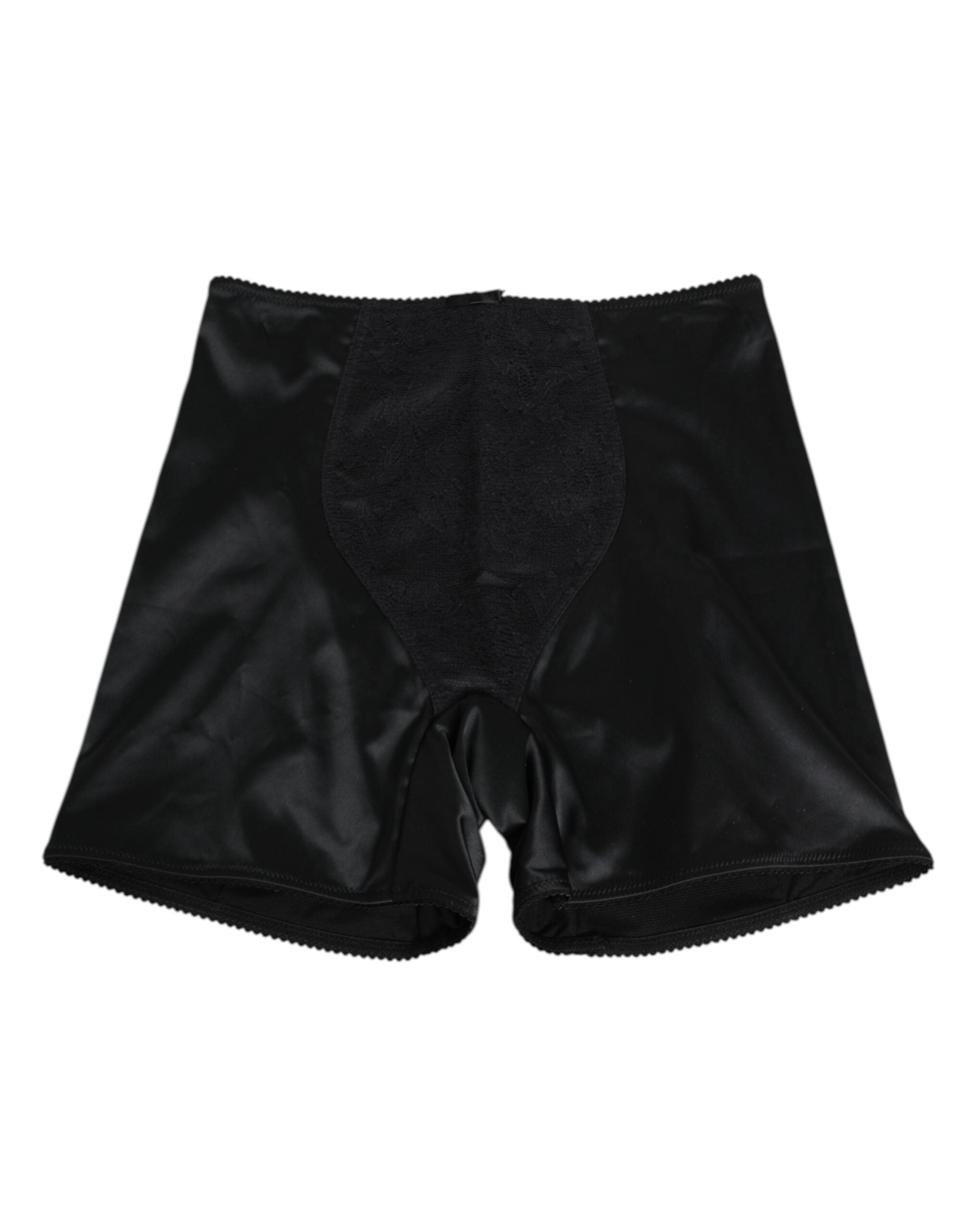 Dolce & Gabbana Black Silk Stretch Slip Cycling Women Underwear Dolce & Gabbana