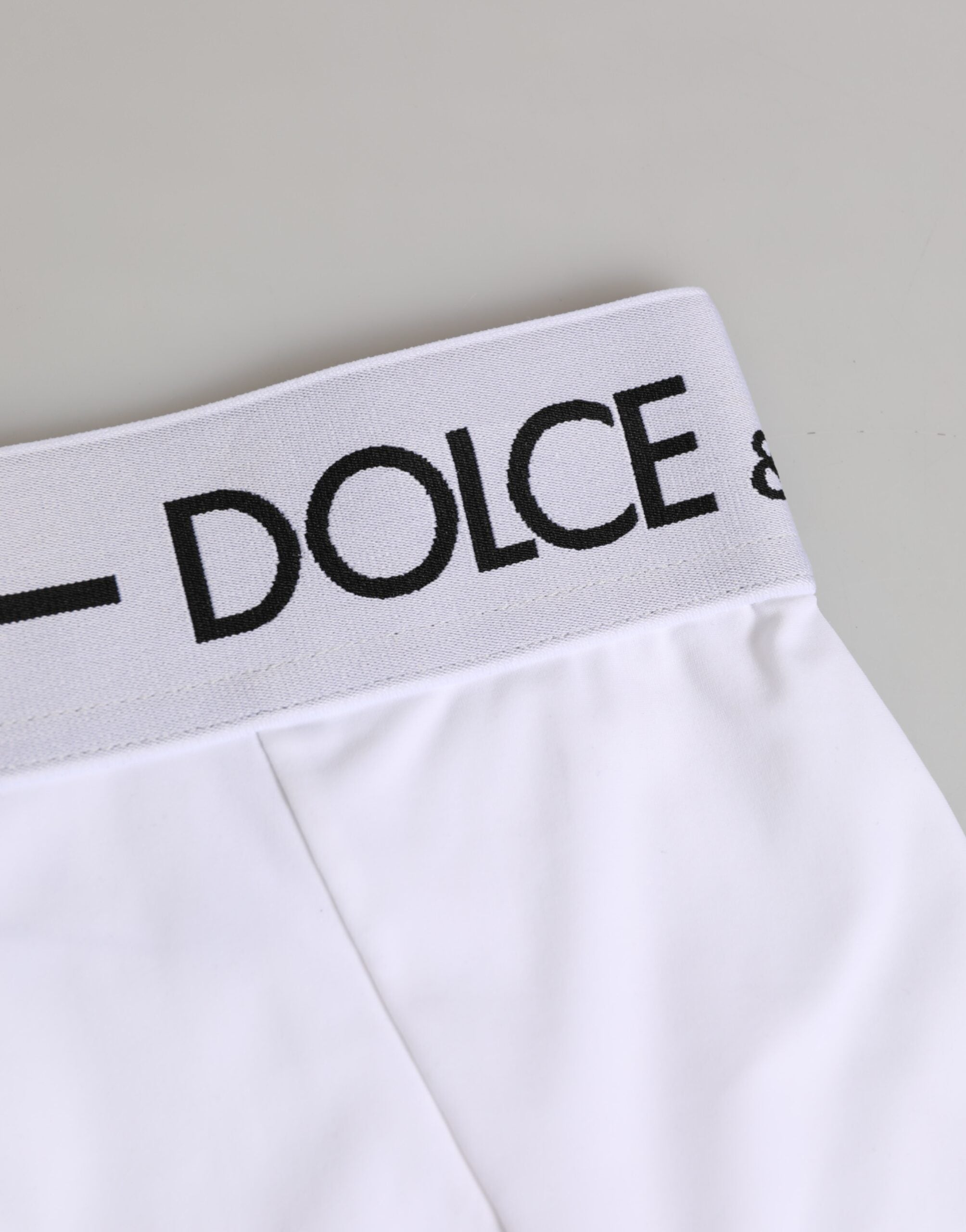 Dolce & Gabbana White Nylon Logo Waistband Coulotte Underwear Dolce & Gabbana