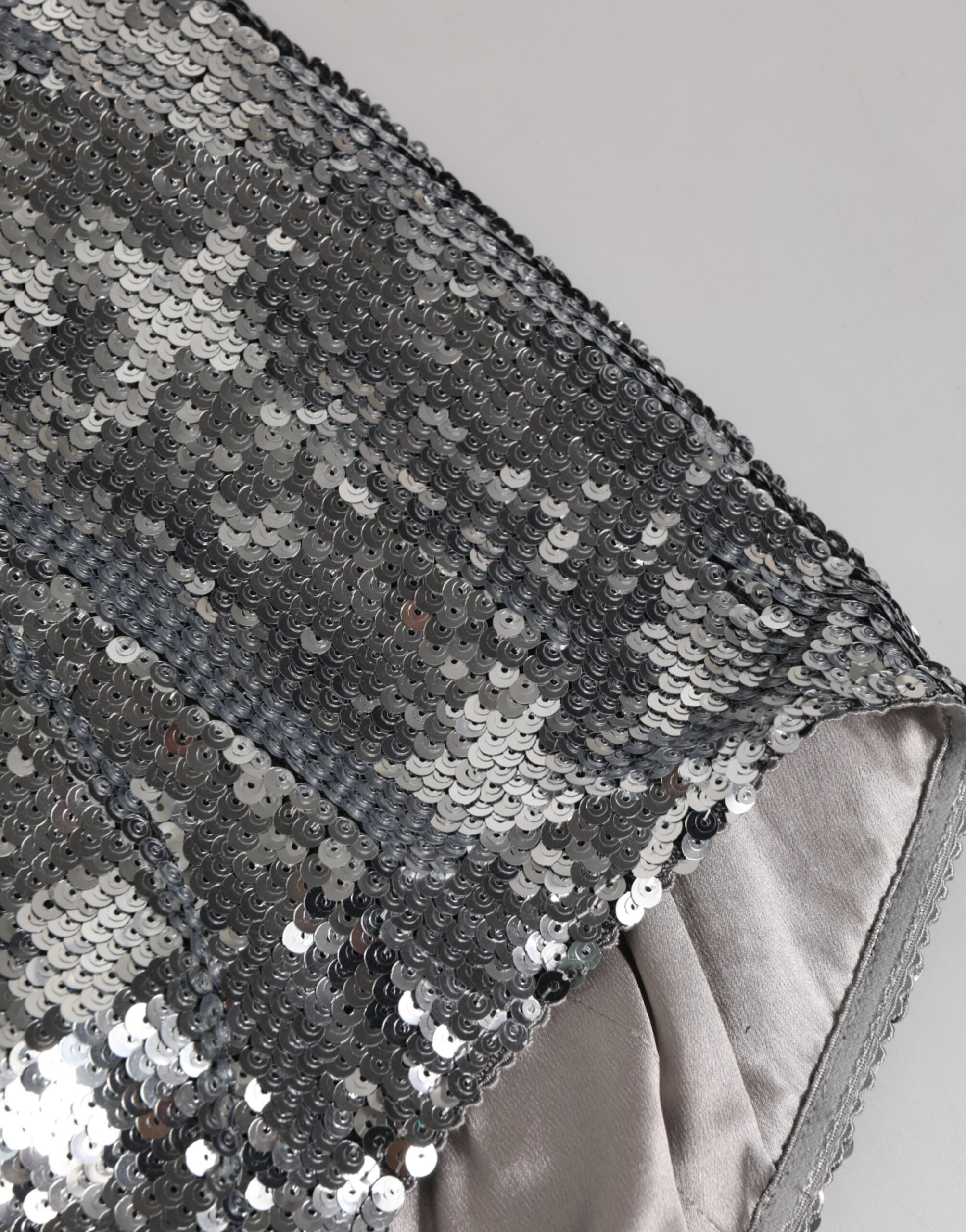 Dolce & Gabbana Silver Nylon Sequined Slip Girdle Panty Underwear Dolce & Gabbana