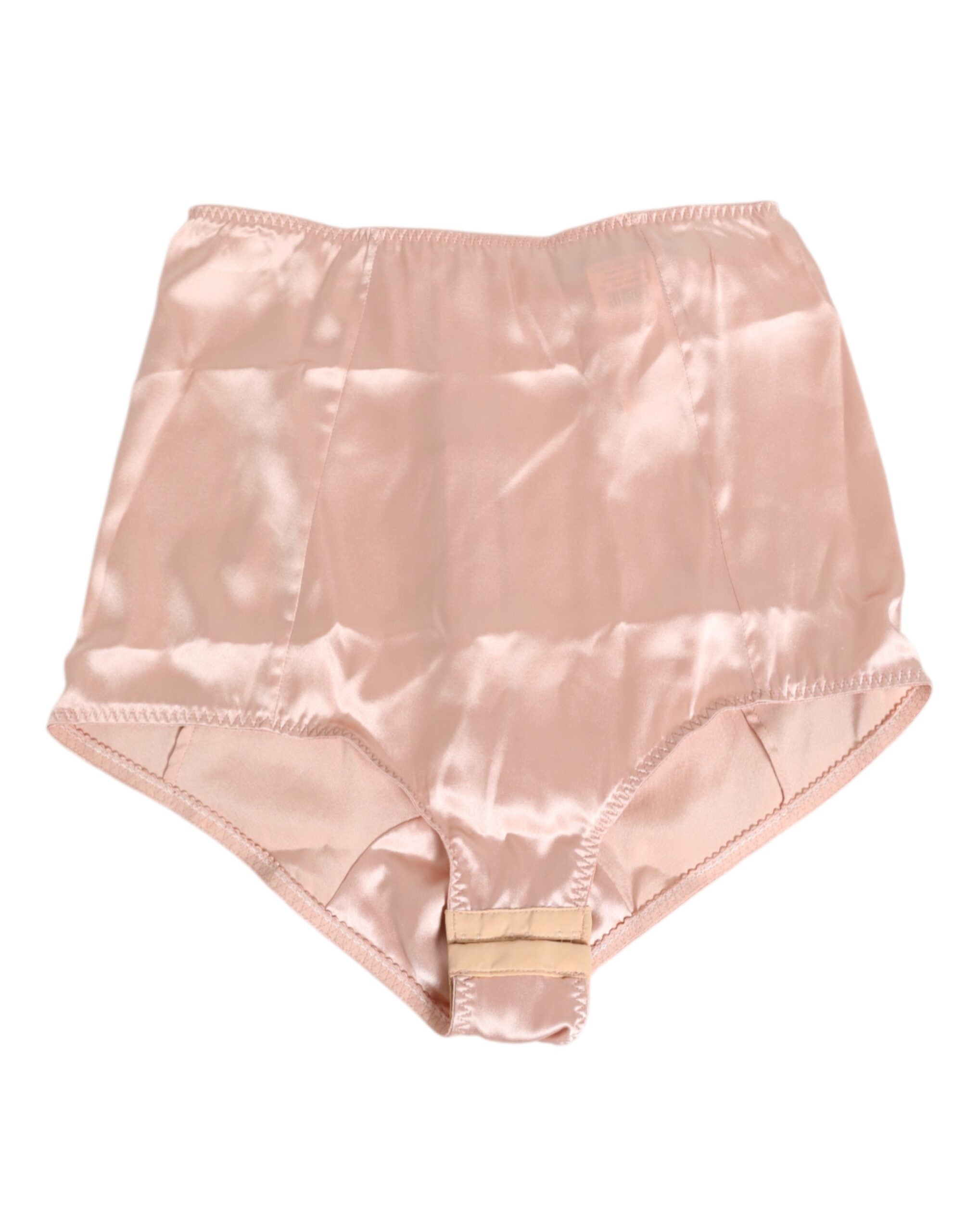 Dolce & Gabbana Pink Acetate High Waist Shorts Panty Underwear Dolce & Gabbana
