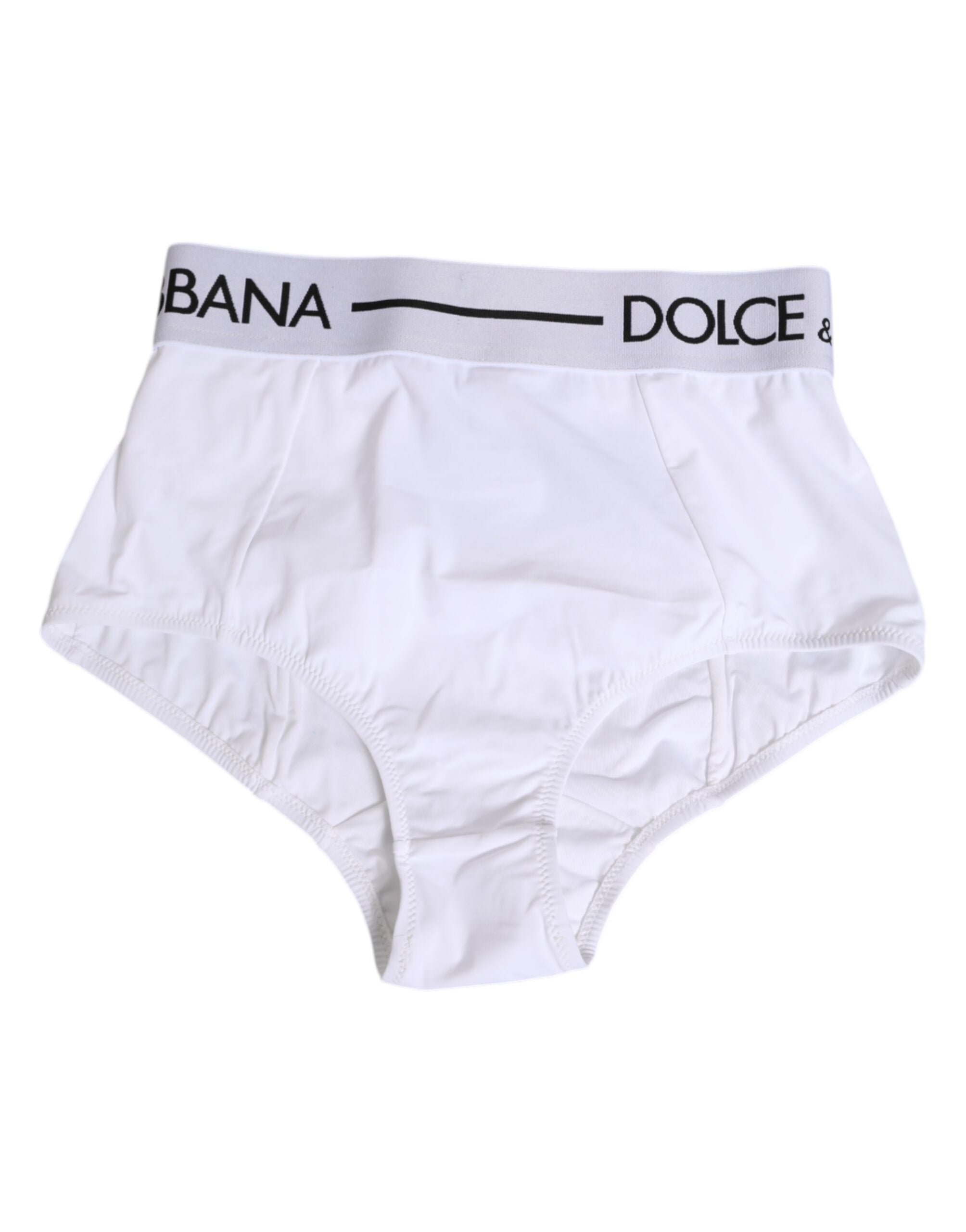 Dolce & Gabbana White Nylon Logo Waistband Panty Underwear Dolce & Gabbana