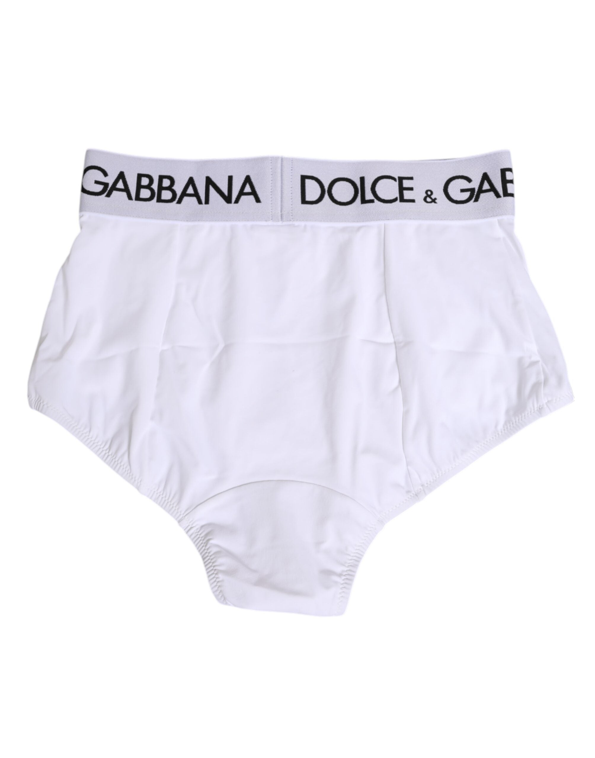 Dolce & Gabbana White Nylon Logo Waistband Panty Underwear Dolce & Gabbana