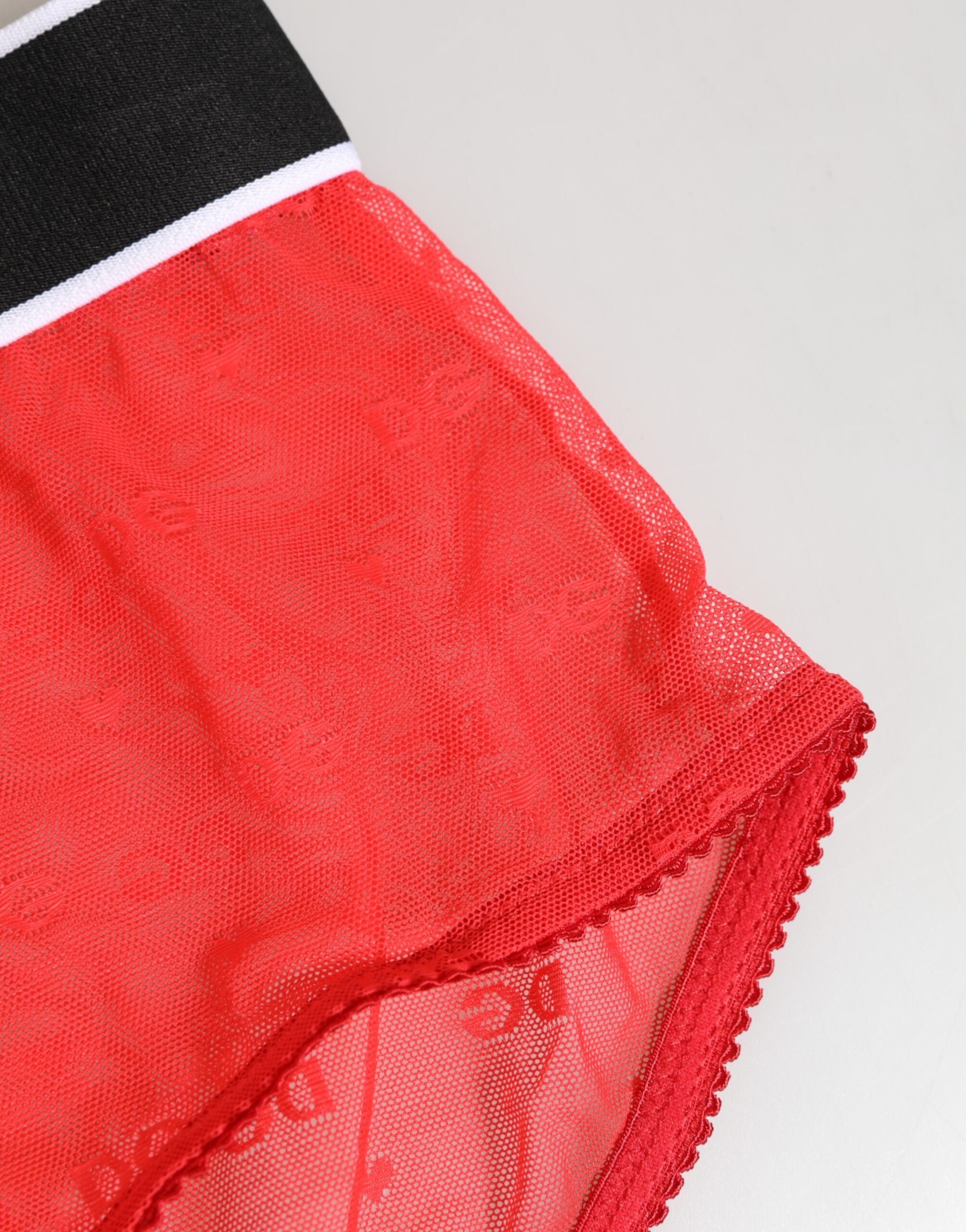 Dolce & Gabbana Red Nylon Logo Waistband Brief Panty Underwear Dolce & Gabbana