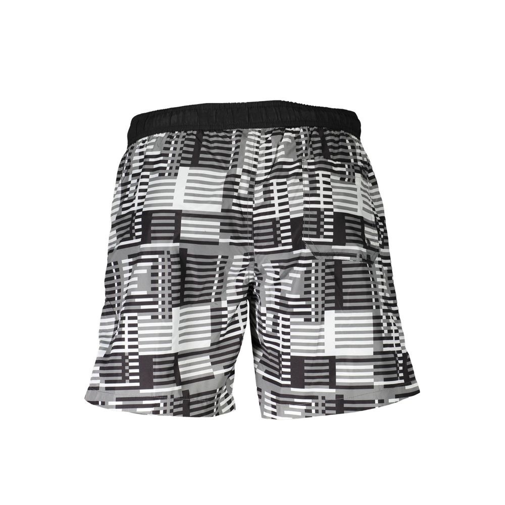 Karl Lagerfeld Black Polyester Men's Swim Boxer Karl Lagerfeld