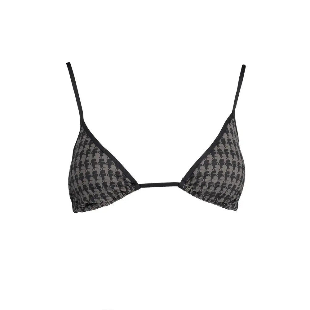 Karl Lagerfeld Black Polyamide Women Swimsuit Karl Lagerfeld