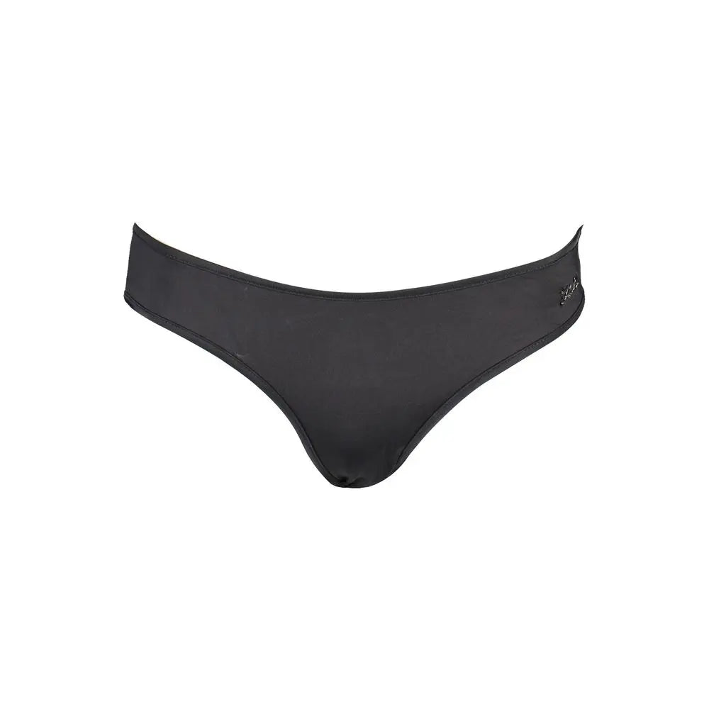 Karl Lagerfeld Black Polyamide Women's Swim Briefs Karl Lagerfeld