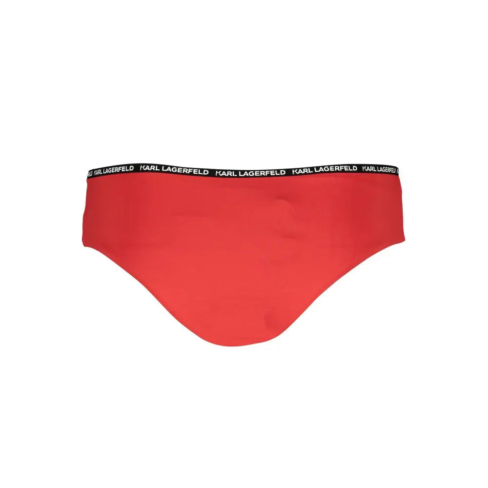 Karl Lagerfeld Rosso Poliammide Womens Swim Briefs Karl Lagerfeld