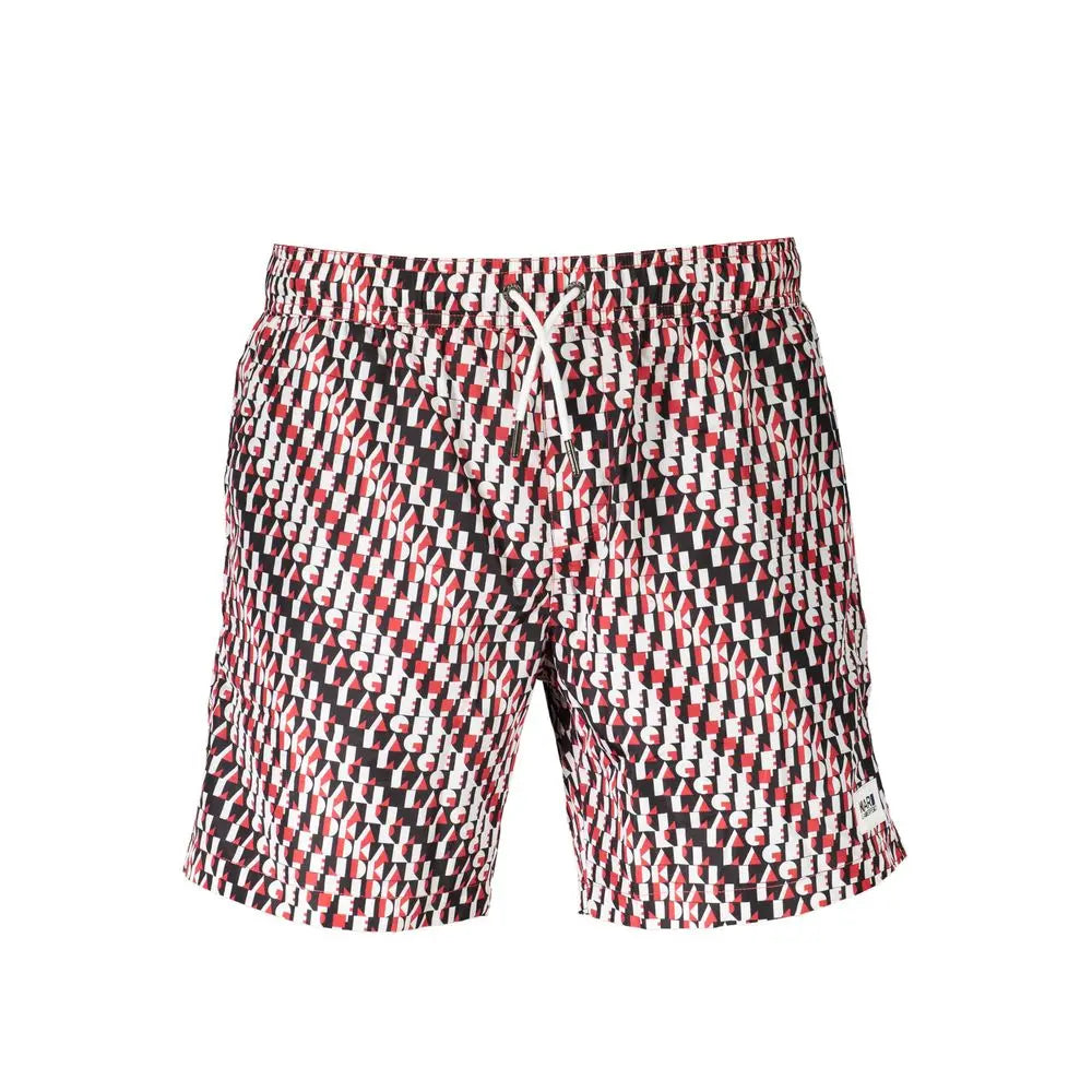 Karl Lagerfeld Black Polyester Men's Swim Boxer Karl Lagerfeld