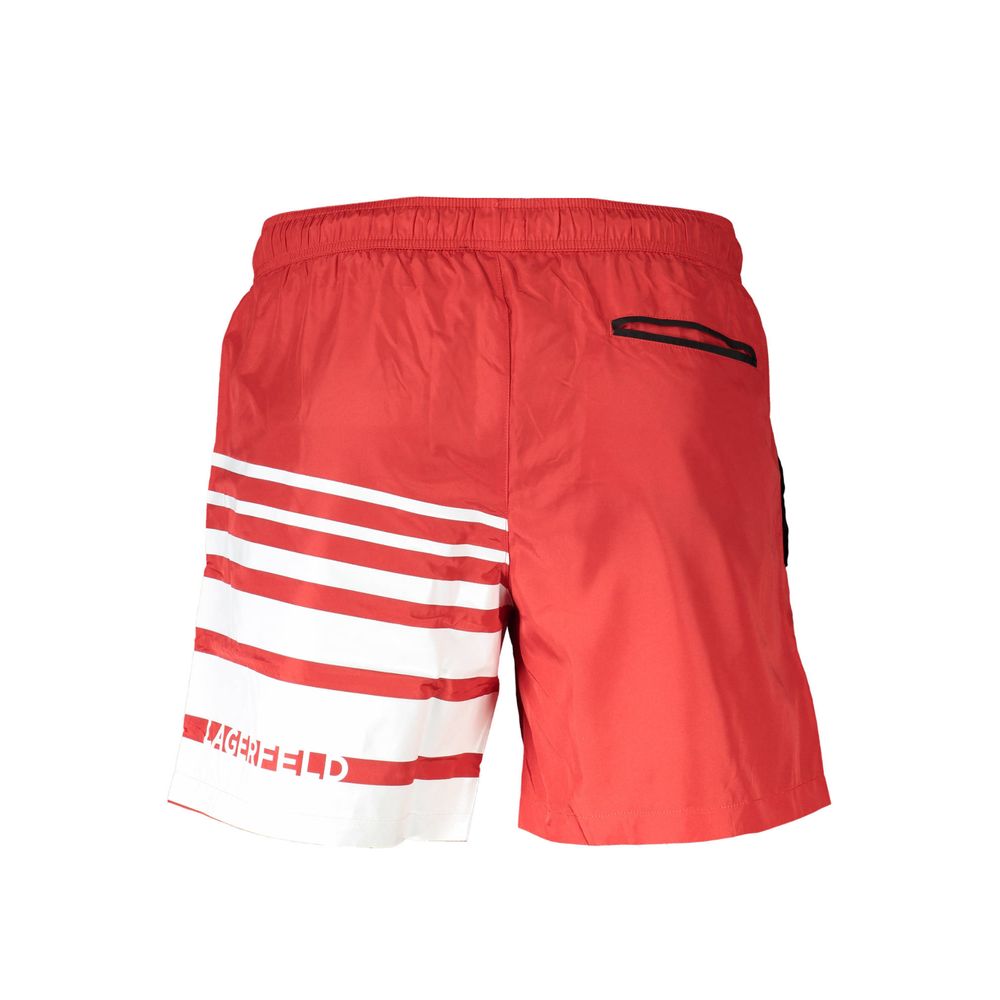Karl Lagerfeld Rosso Poliestere Men's Swim Boxer Karl Lagerfeld