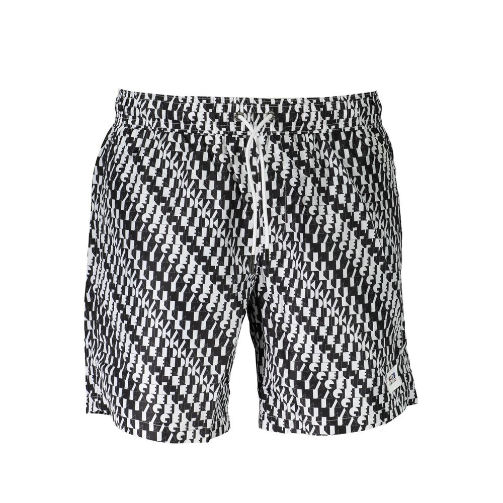 Karl Lagerfeld White Polyester Men's Swim Boxer Karl Lagerfeld