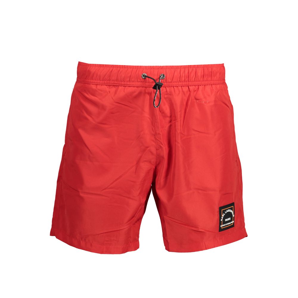 Karl Lagerfeld Rosso Polyester Men's Swim Boxer Karl Lagerfeld