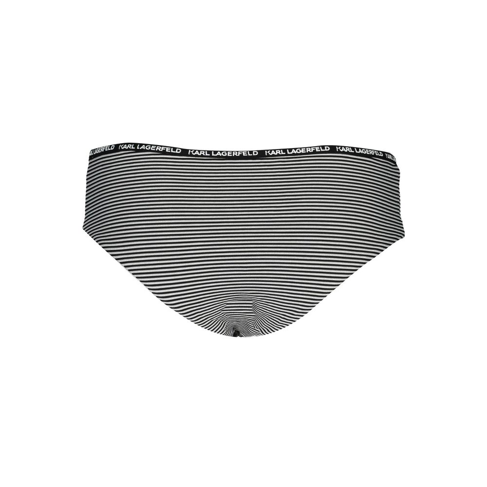 Karl Lagerfeld Black Polyamide Women's Swim Briefs Karl Lagerfeld