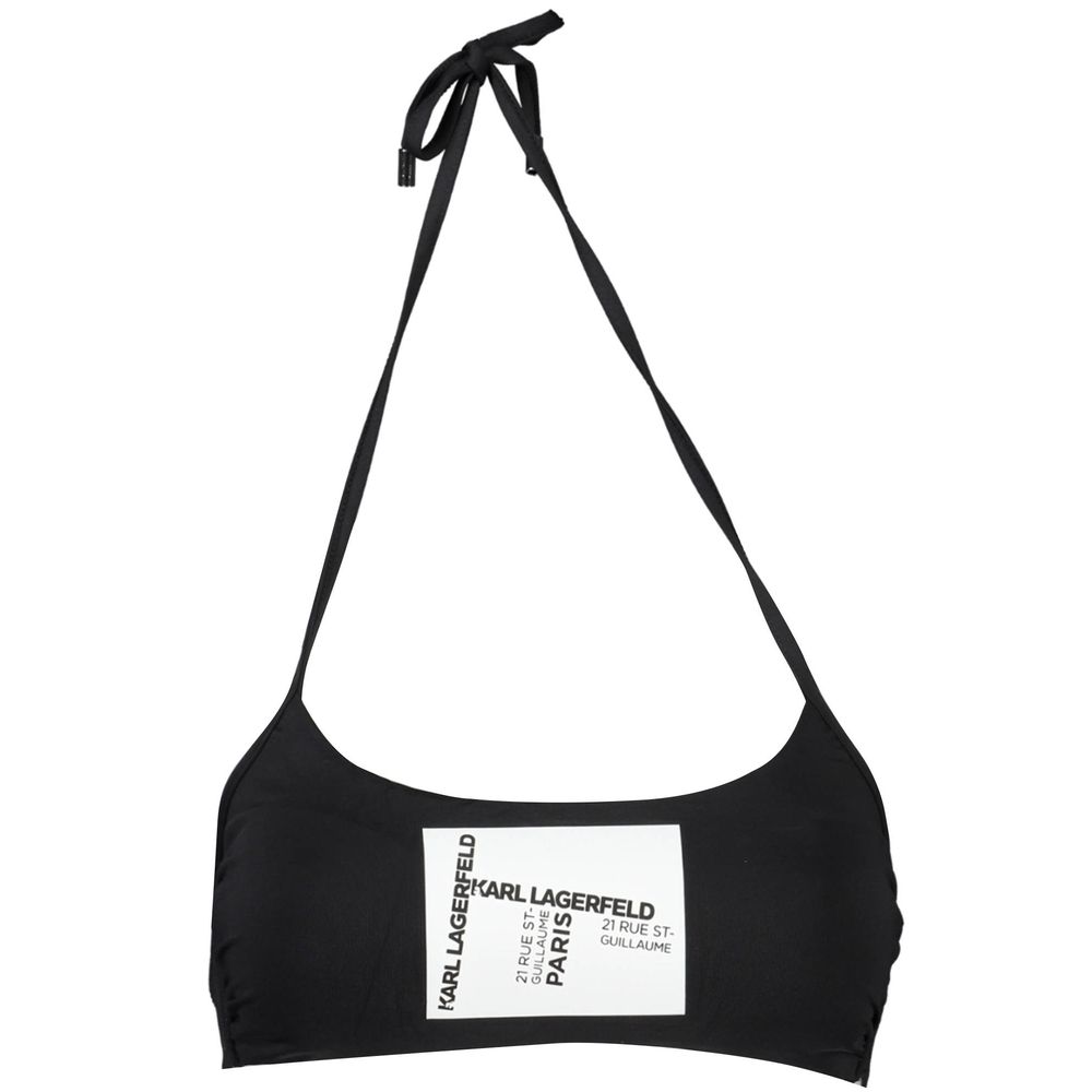 Karl Lagerfeld Black Polyamide Women Swimsuit Karl Lagerfeld