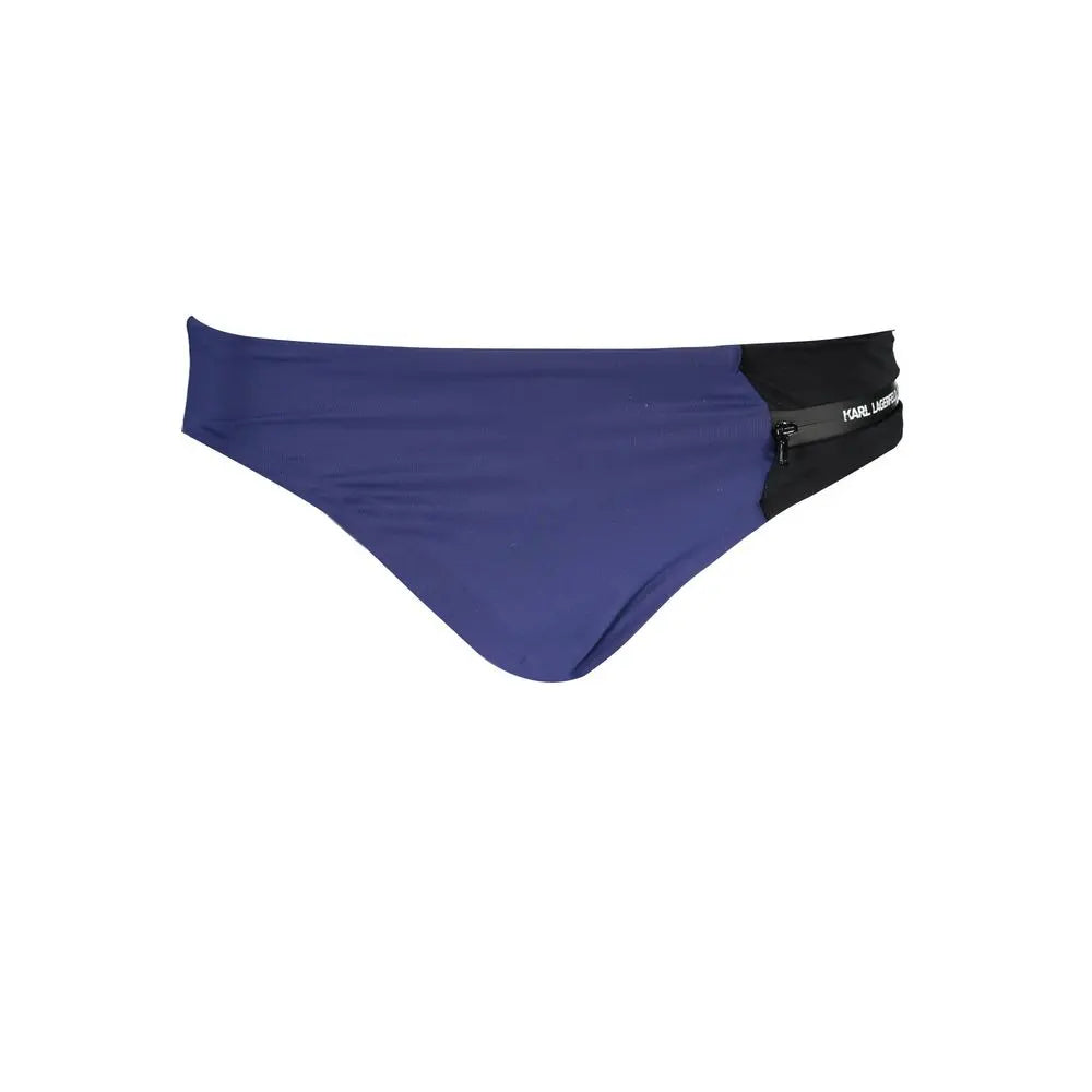 Karl Lagerfeld Blue Polyamide Women Swim Brief Karl Lagerfeld