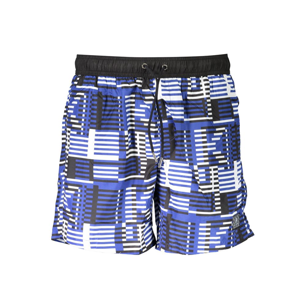 Karl Lagerfeld Blu Polyester Men Swim Boxer Karl Lagerfeld