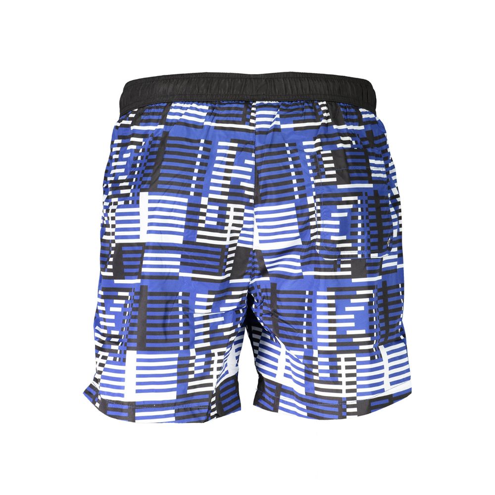Karl Lagerfeld Blu Polyester Men Swim Boxer Karl Lagerfeld