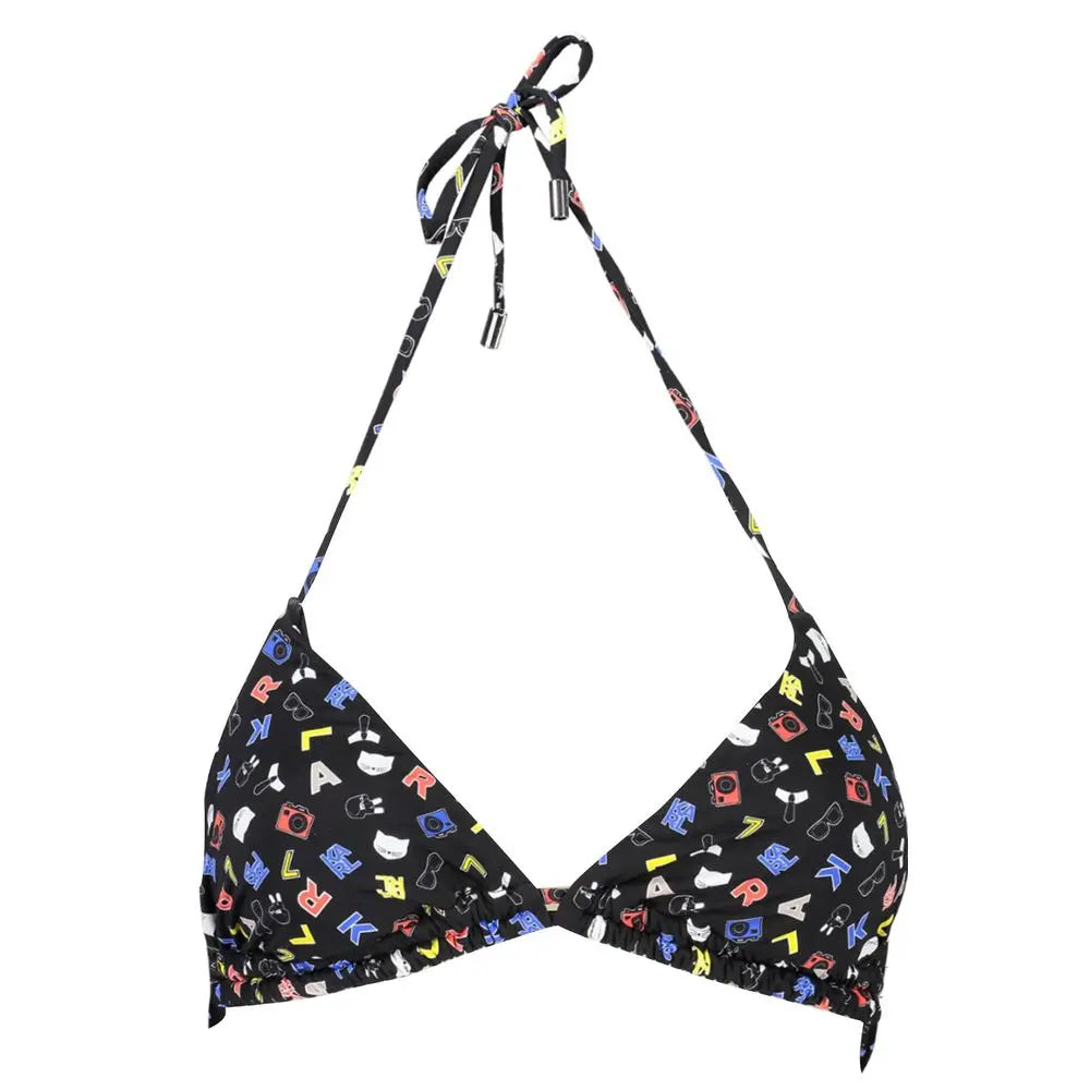 Karl Lagerfeld Black Polyamide Women's Swimsuit Karl Lagerfeld