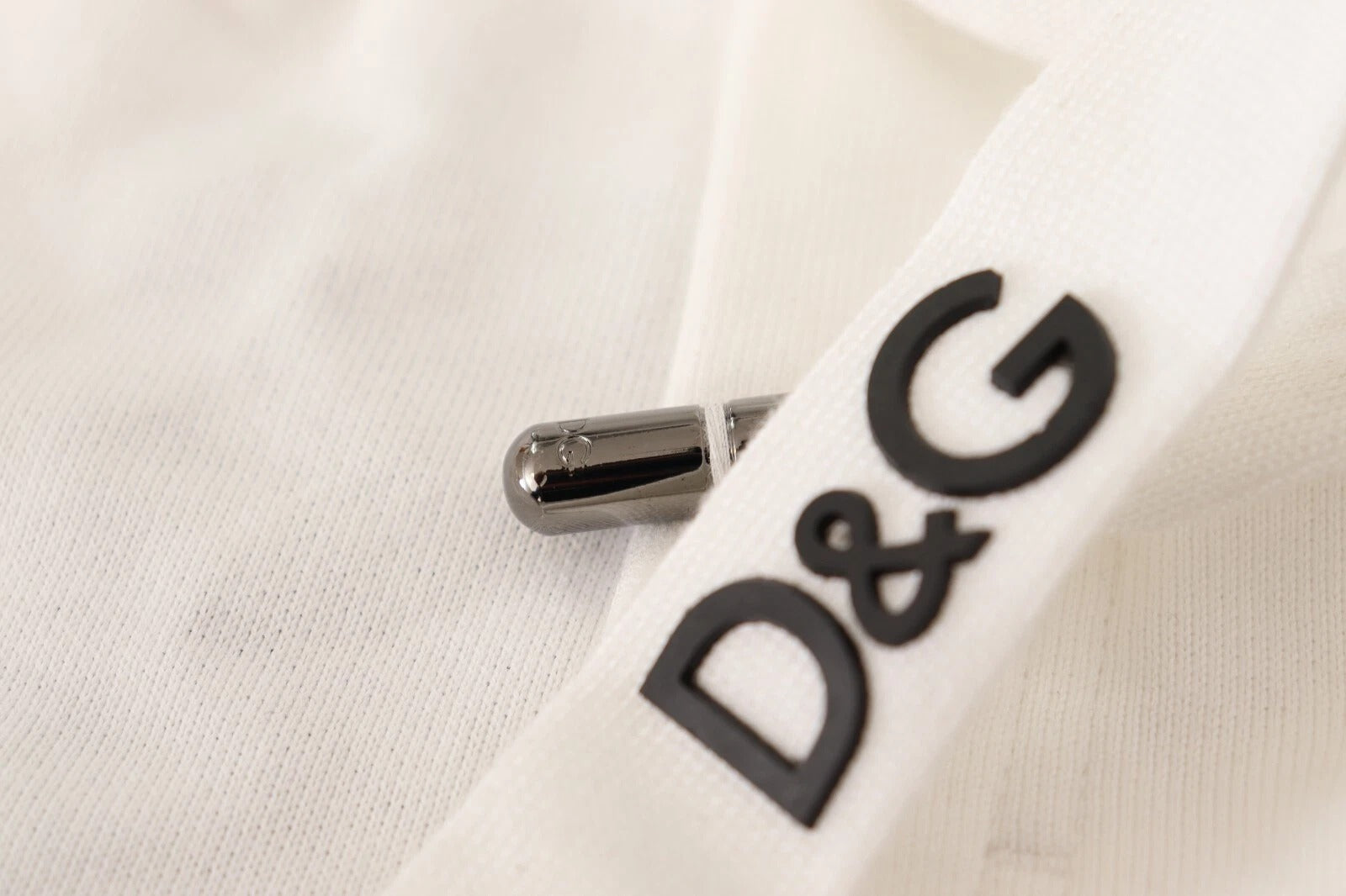 Dolce & Gabbana White Cotton Logo Patch Sweatpants Jogging Pants Dolce & Gabbana