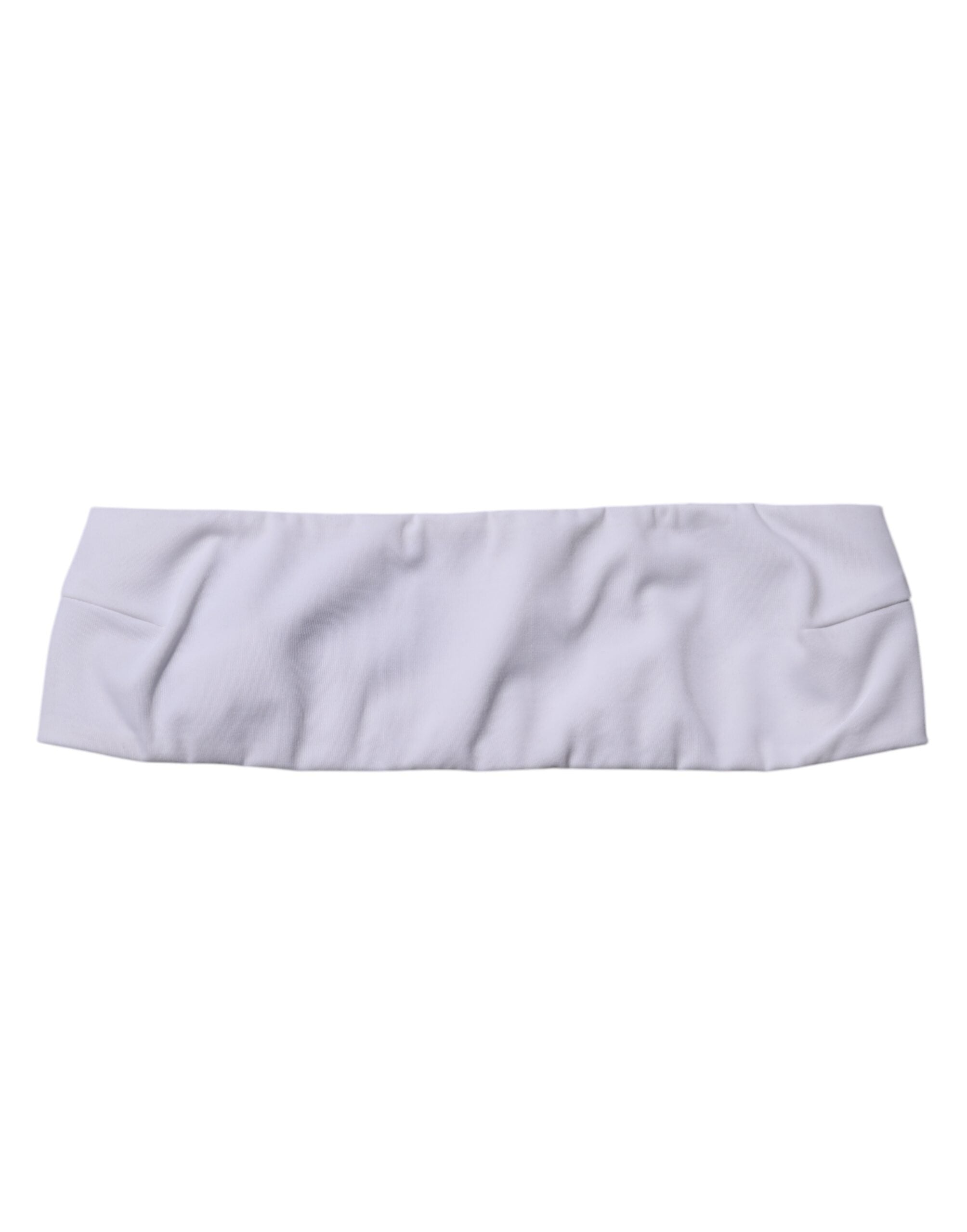 Dolce & Gabbana White Nylon Blend Bandeau Strapless Tube Top Dolce & Gabbana