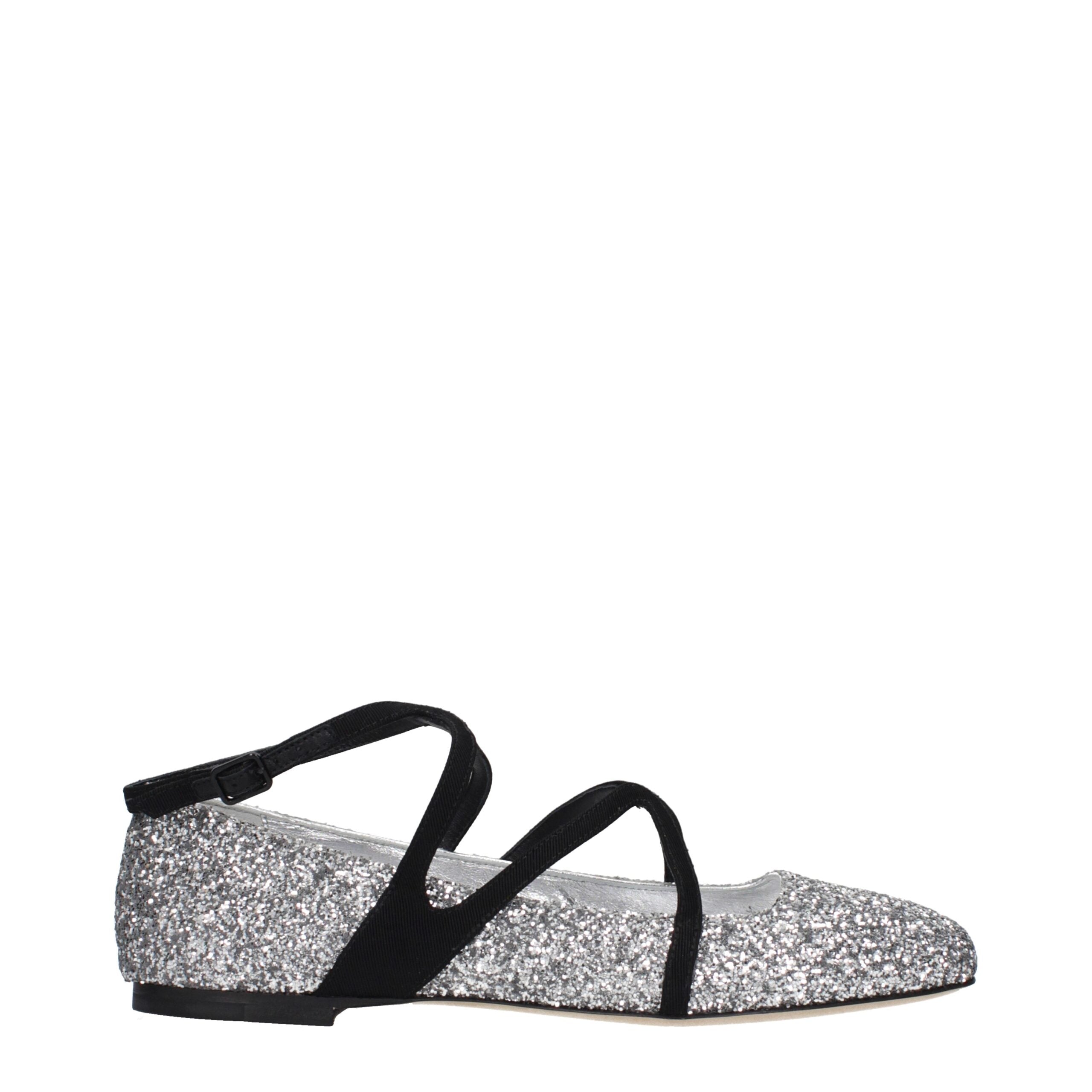 Jimmy Choo Gray Plastic Ballet Flats Jimmy Choo