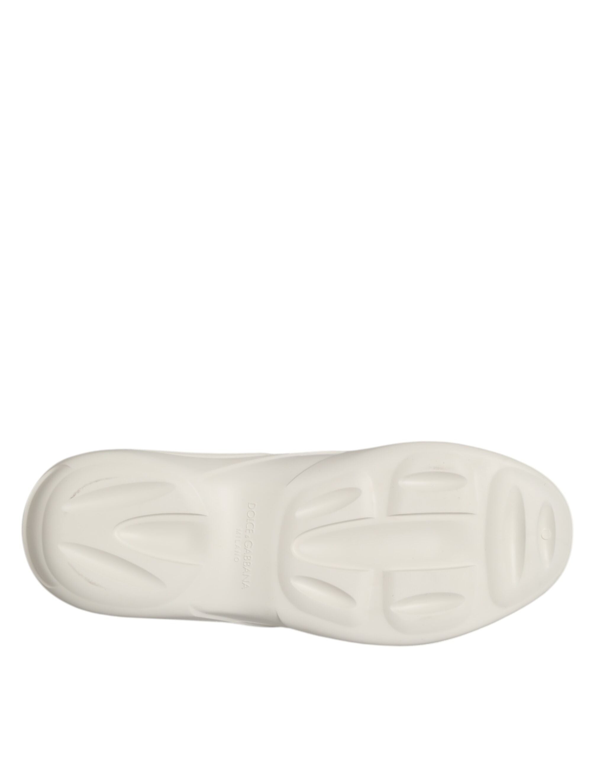 Dolce & Gabbana White Rubber Slides Low Top Sneakers Shoes Dolce & Gabbana