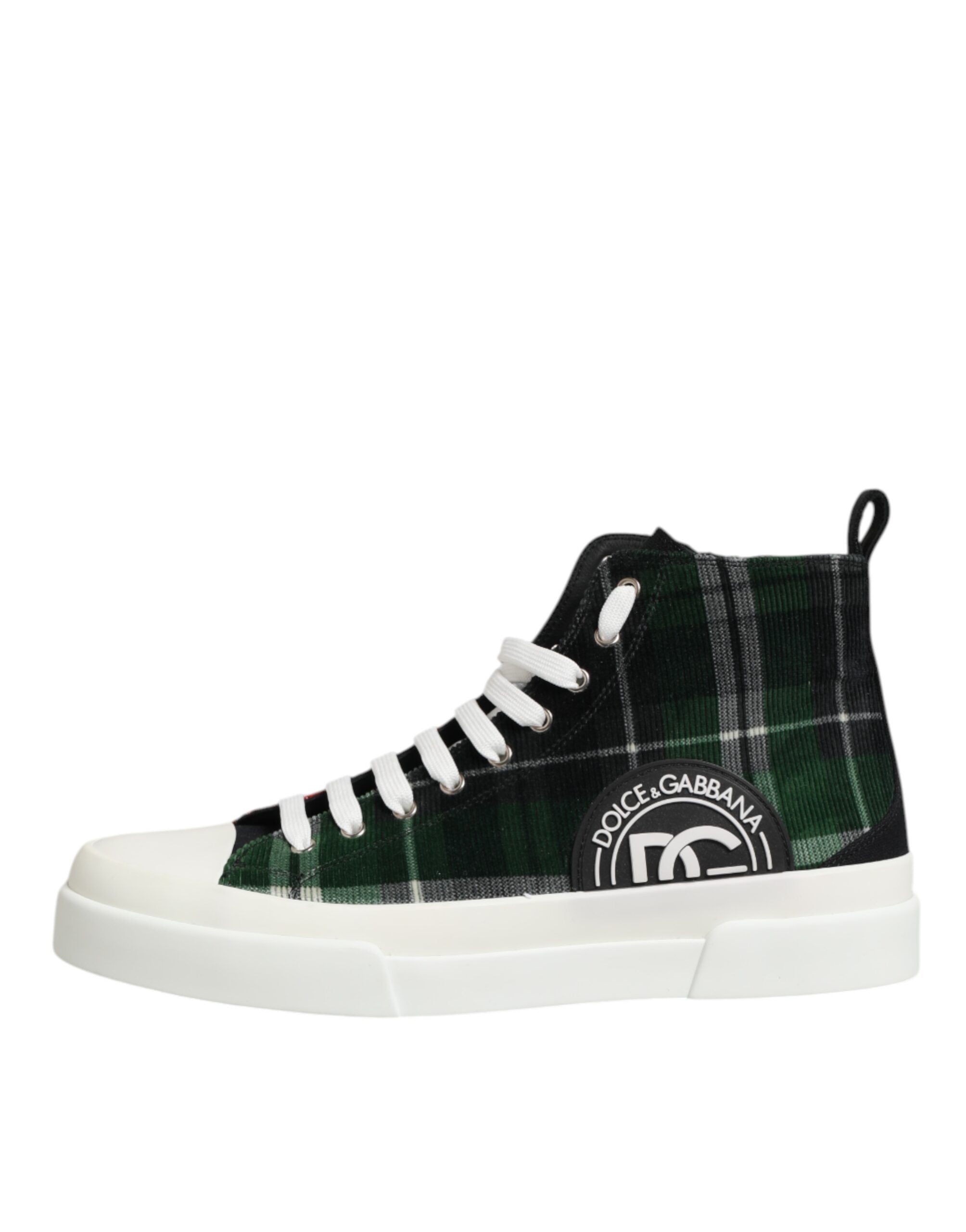 Dolce & Gabbana Multicolor Cotton High Top Men Sneakers Shoes Dolce & Gabbana