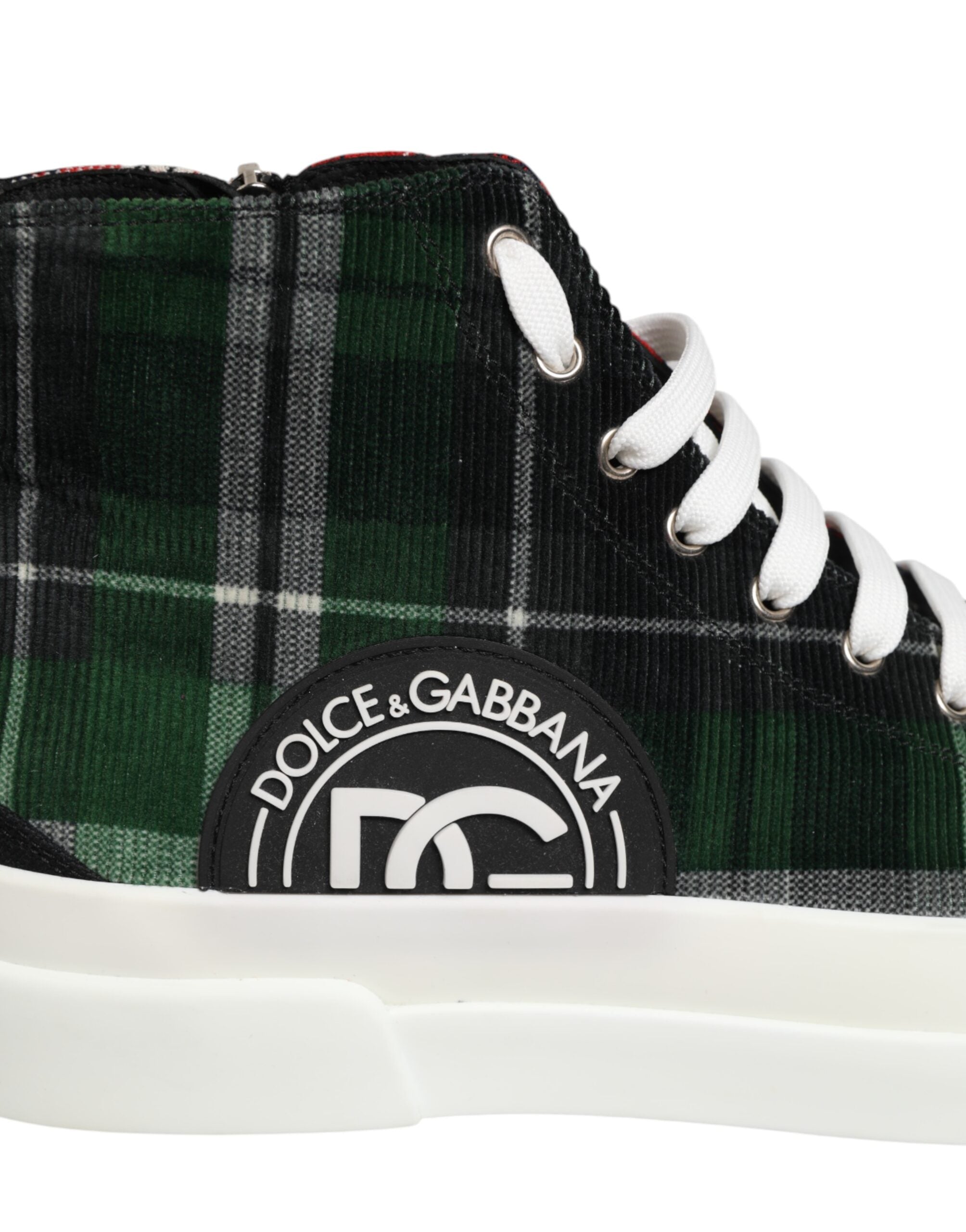 Dolce & Gabbana Multicolor DG Logo Men High Top Sneakers Shoes Dolce & Gabbana