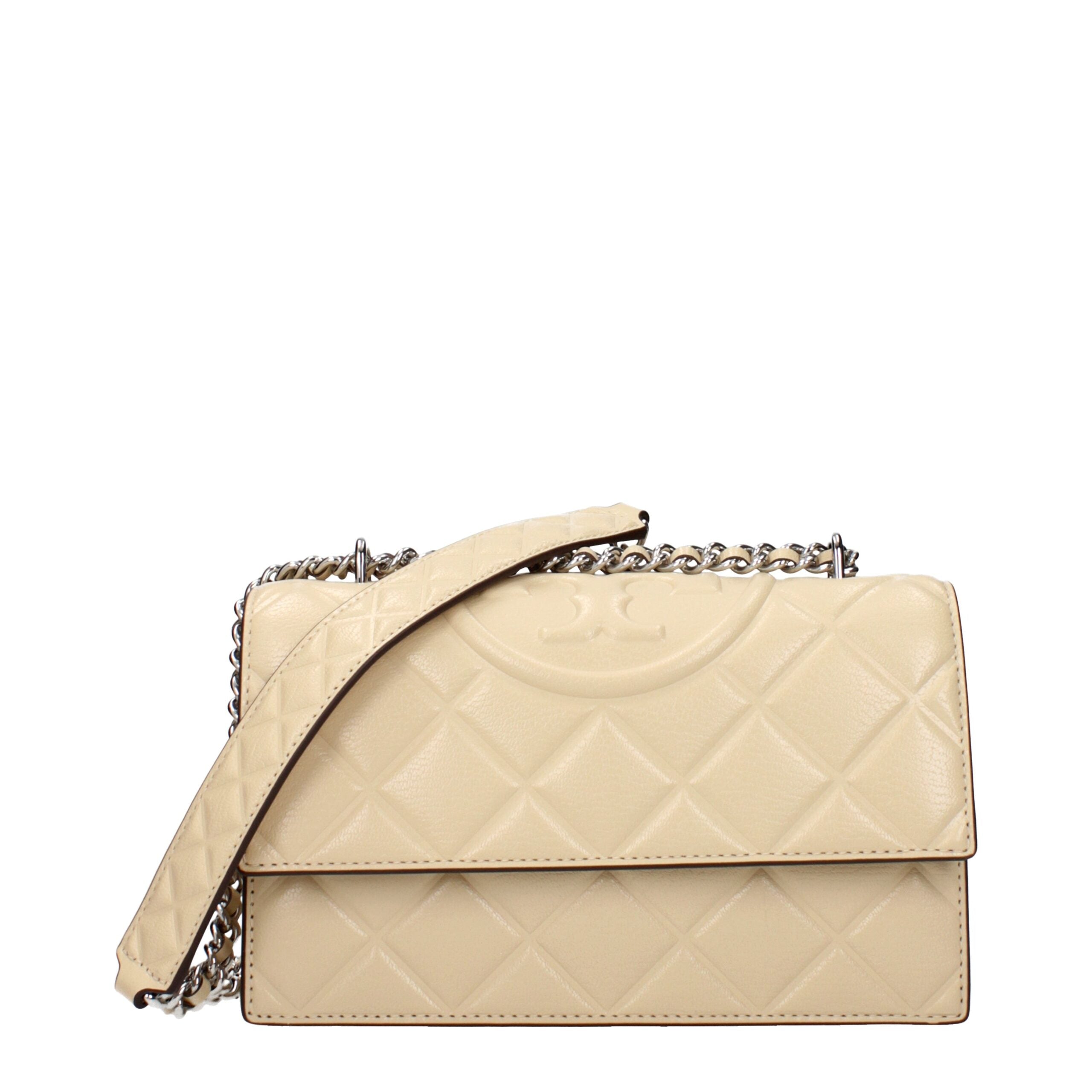 Tory Burch Beige Leather Crossbody Bag Tory Burch