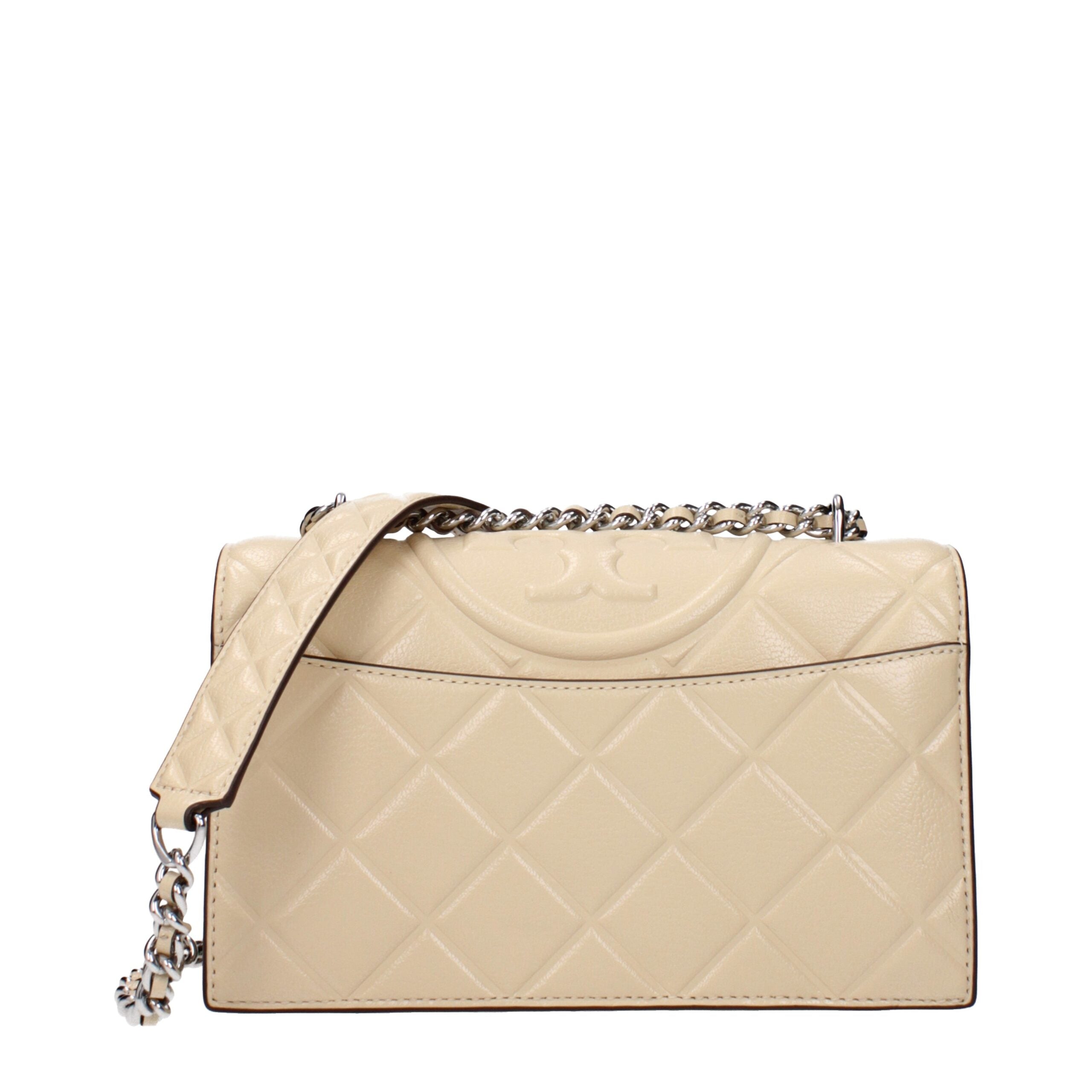 Tory Burch Beige Leather Crossbody Bag Tory Burch