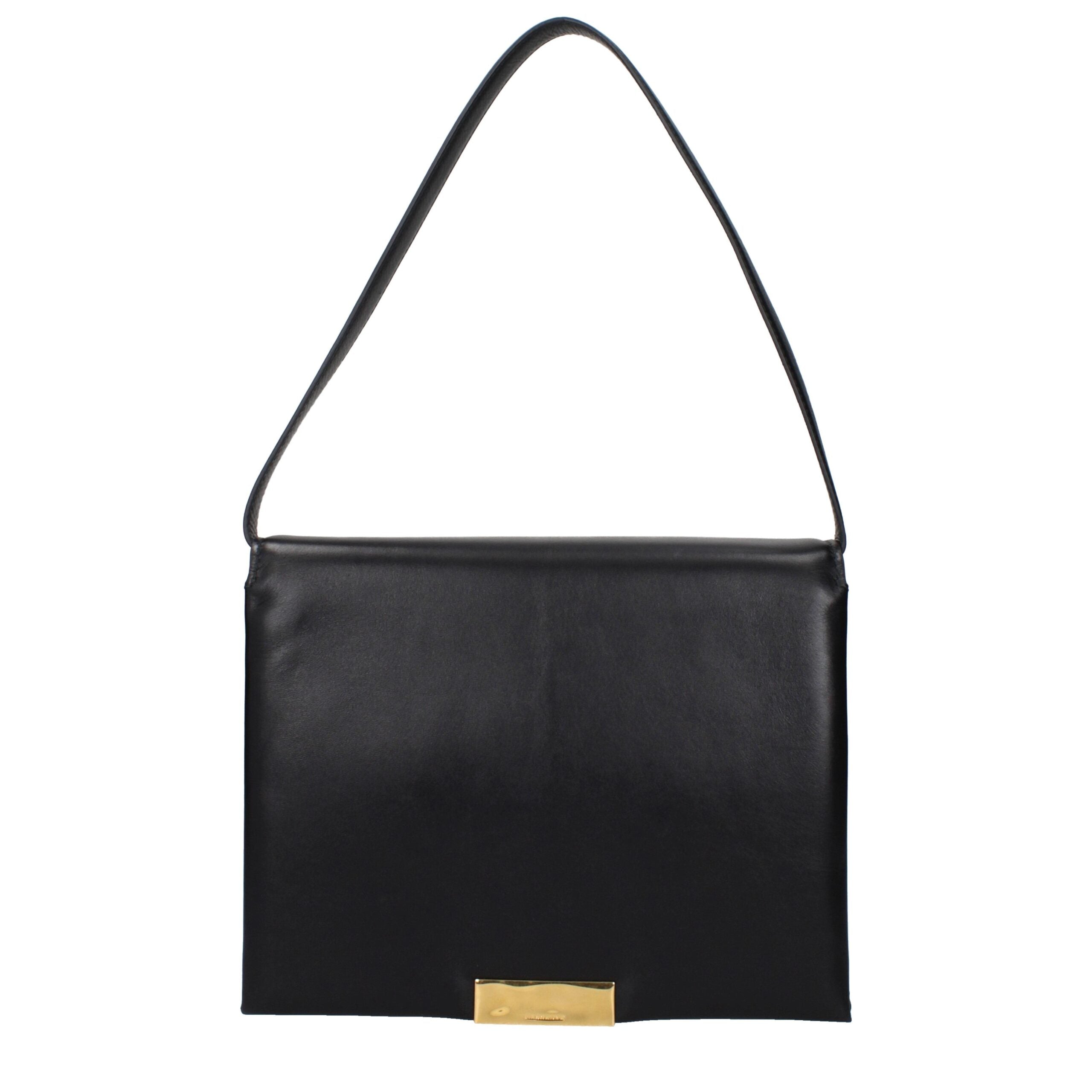 Jil Sander Black Leather Shoulder Bag Jil Sander