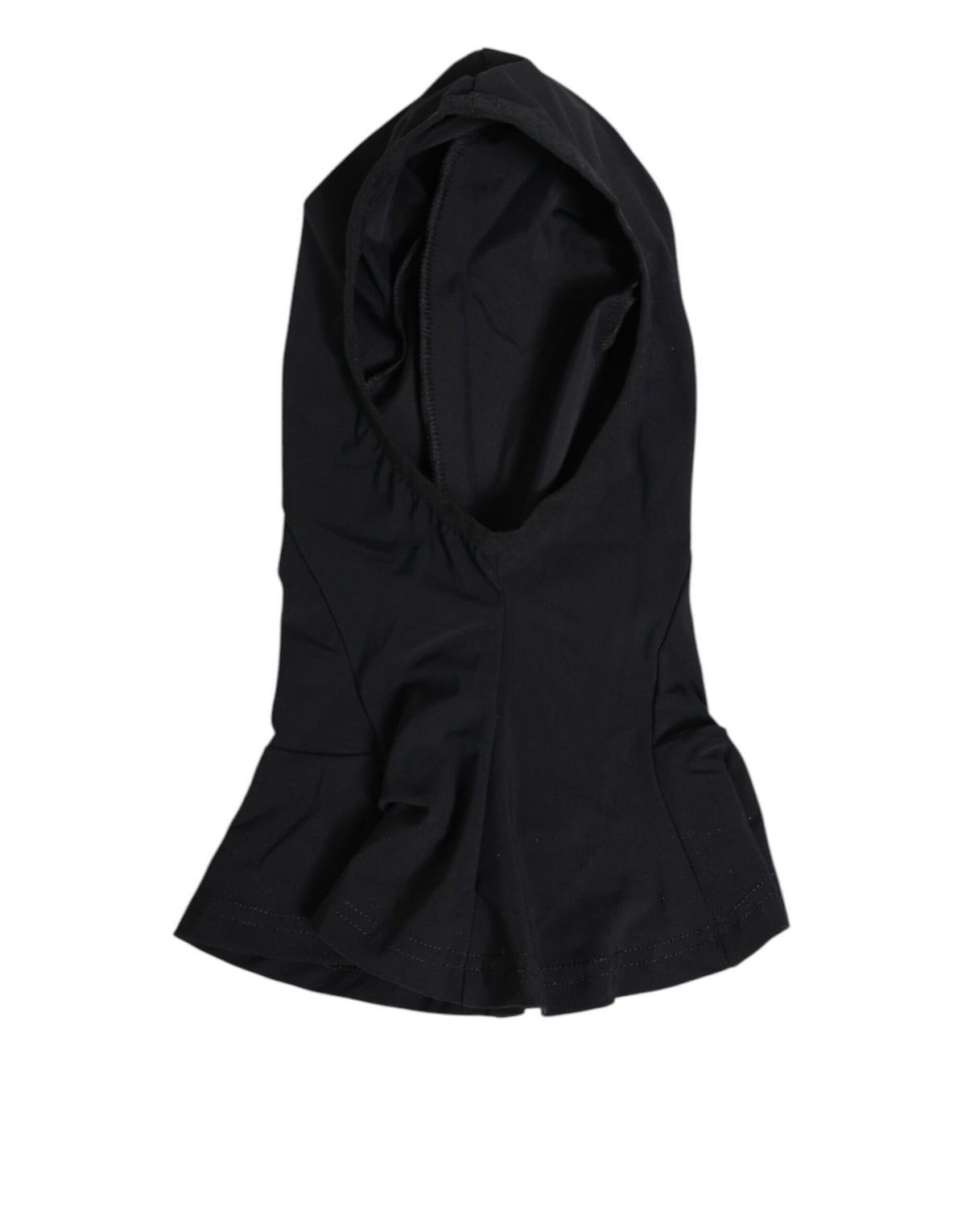 Dolce & Gabbana Black Nylon Elastane Balaclava Hood Face Cover Hat