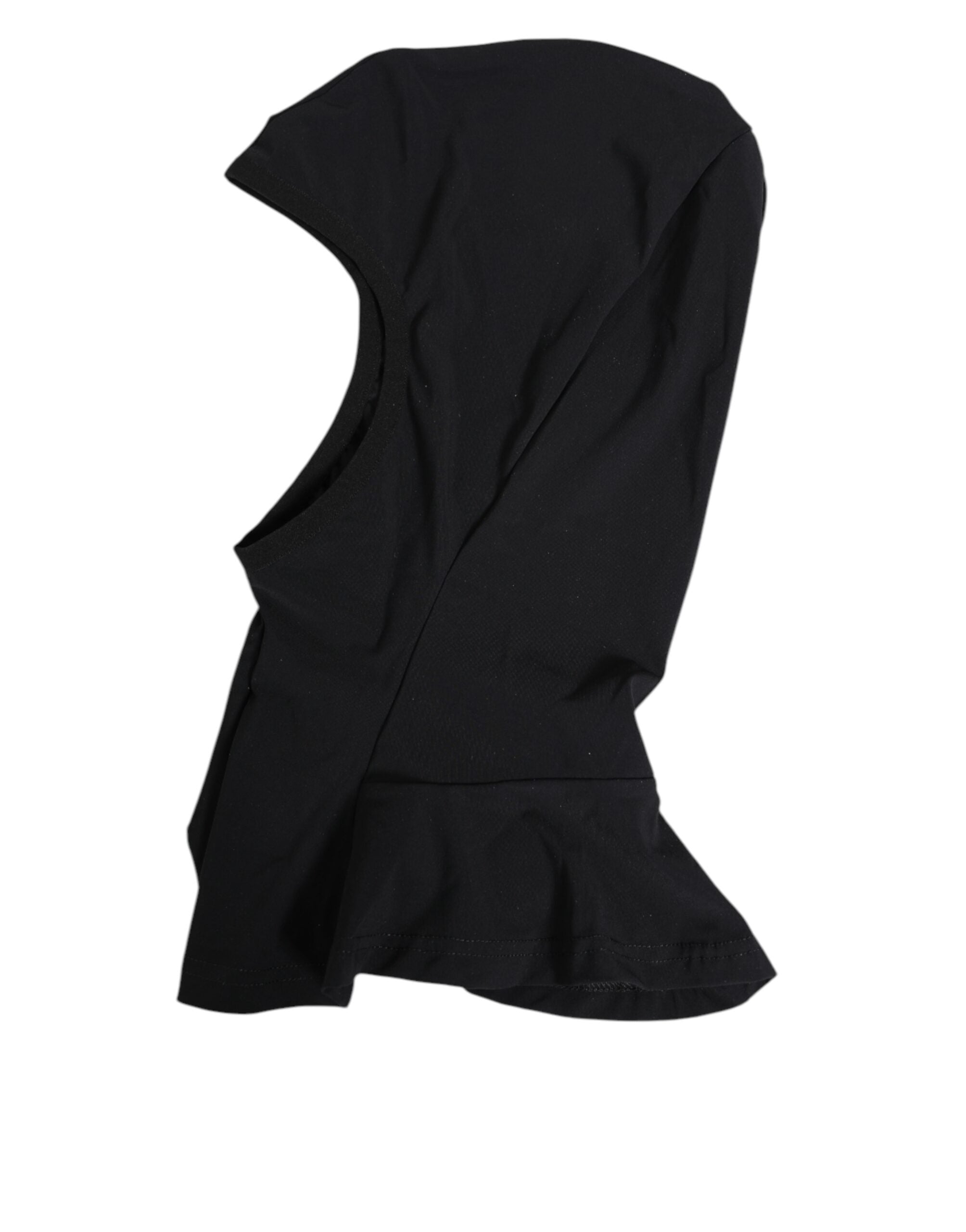 Dolce & Gabbana Black Nylon Elastane Balaclava Hood Face Cover Hat Dolce & Gabbana