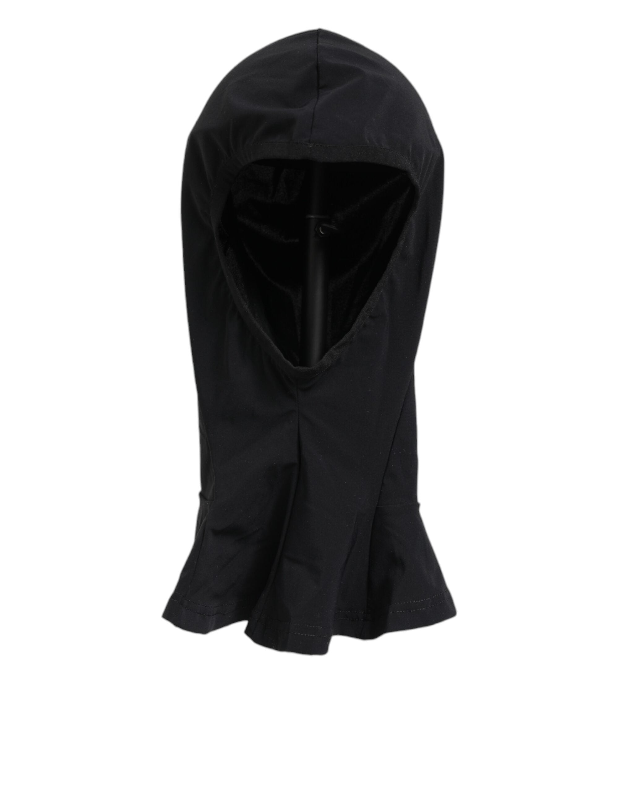 Dolce & Gabbana Black Nylon Elastane Balaclava Hood Face Cover Hat Dolce & Gabbana