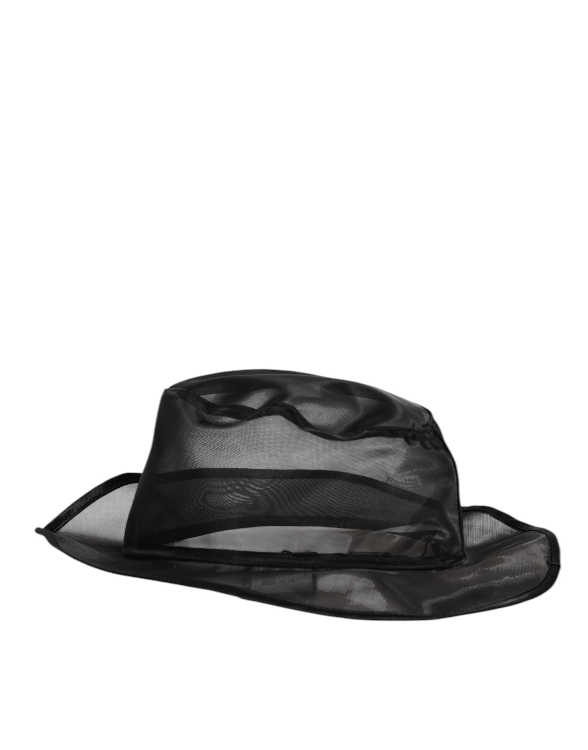 Dolce & Gabbana Black Silk Mesh Bucket Men Fisherman Cap Hat Dolce & Gabbana