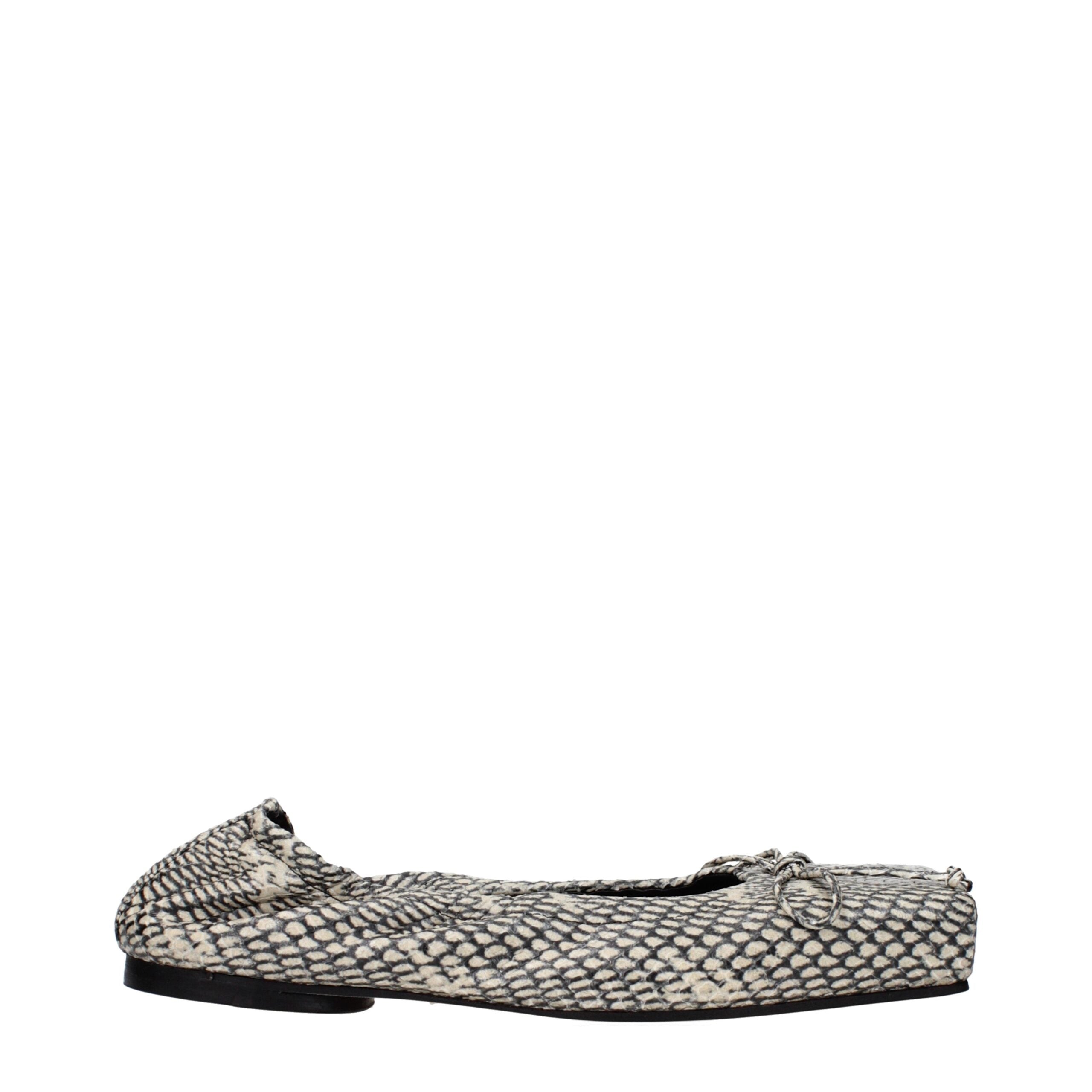 Jacquemus Beige Leather Ballet Flats Jacquemus