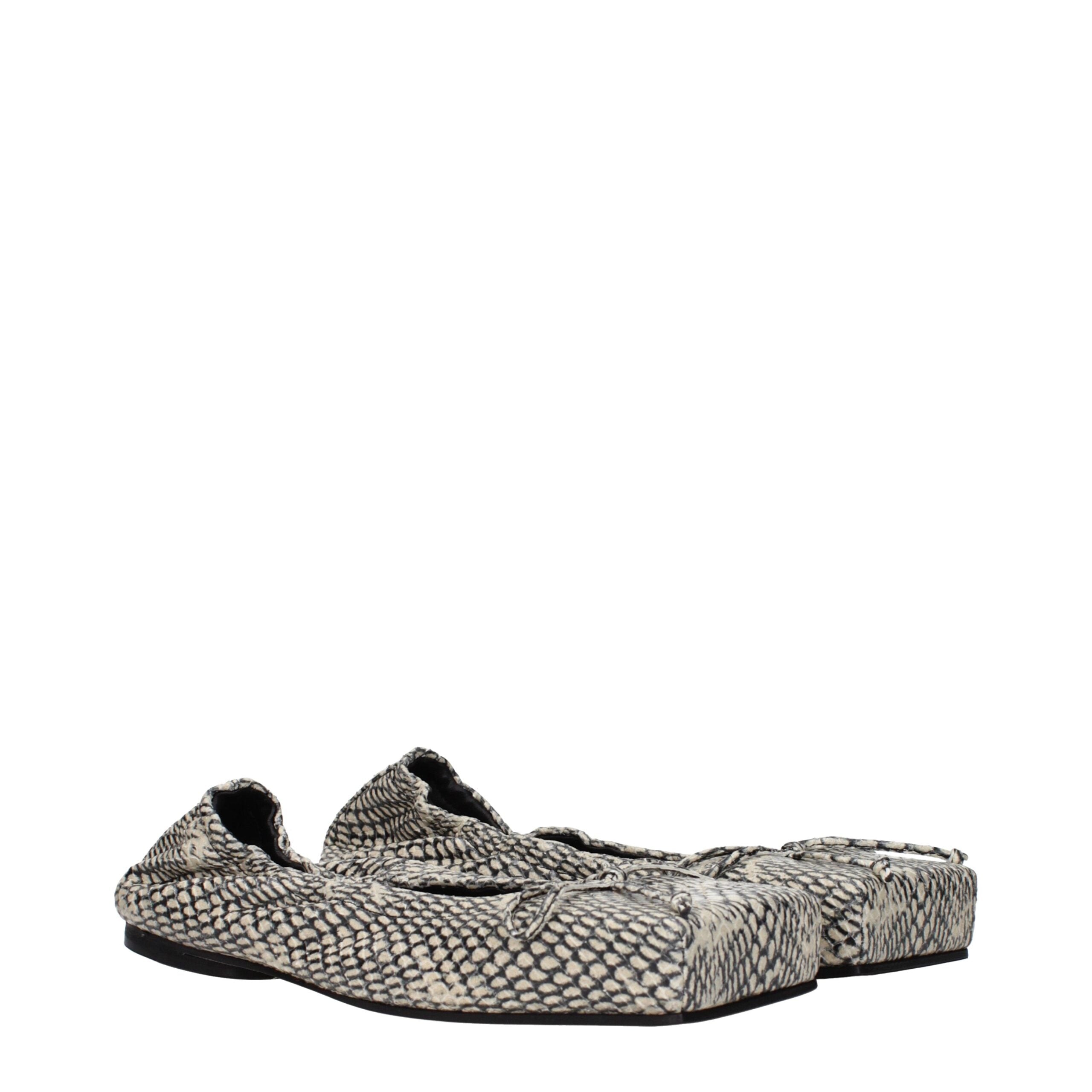 Jacquemus Beige Leather Ballet Flats Jacquemus