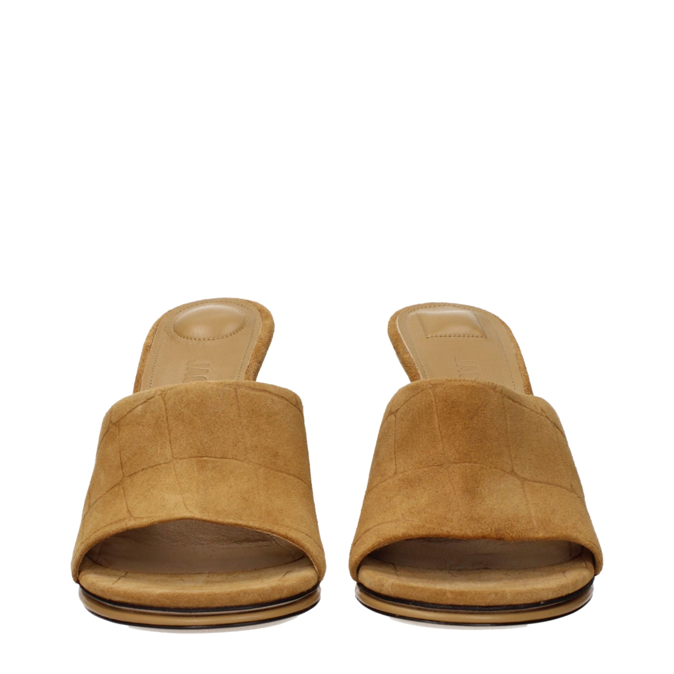 Jacquemus Brown Leather Stiletto Heel Sandals Jacquemus