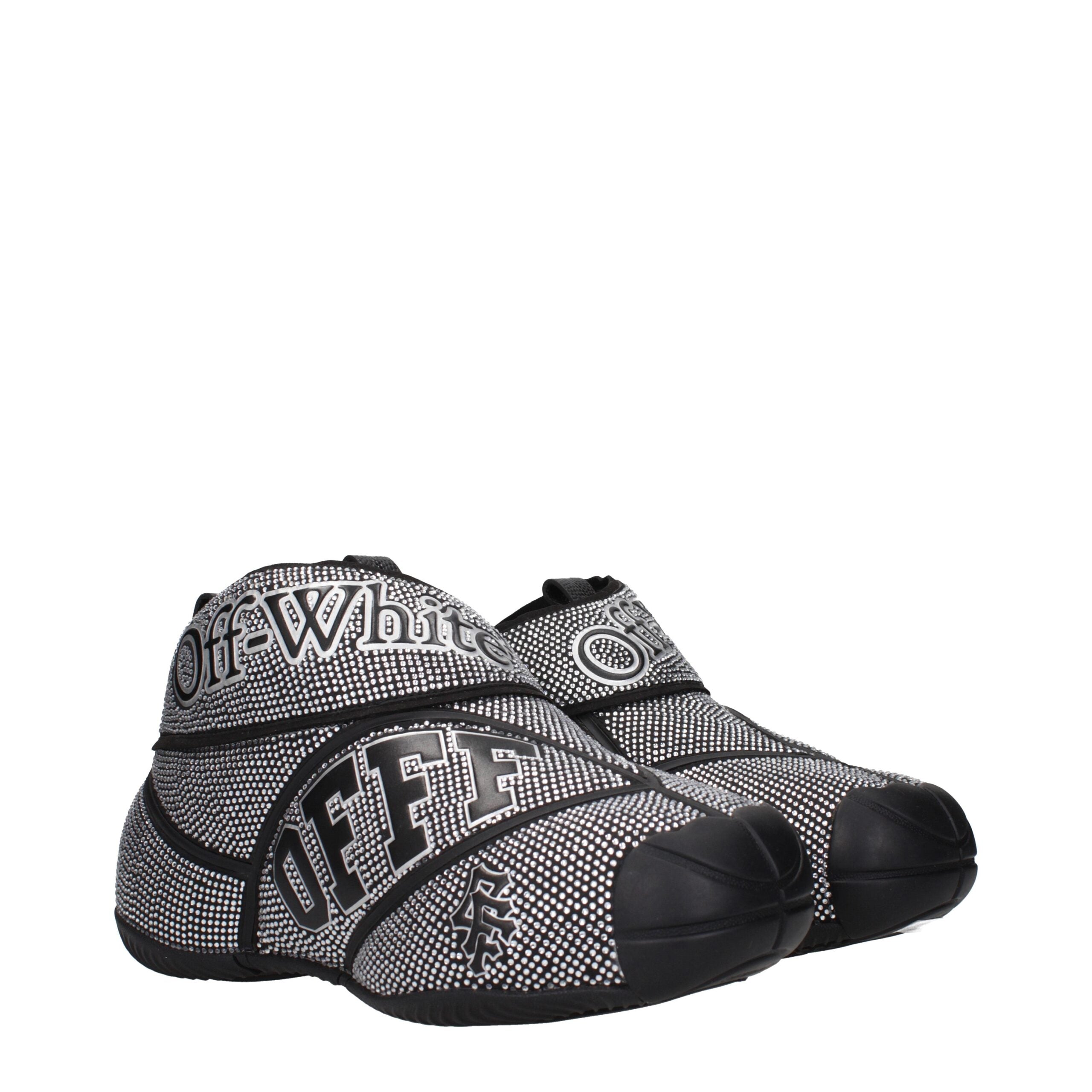 Off-White Black Cotton Sneakers Off-White