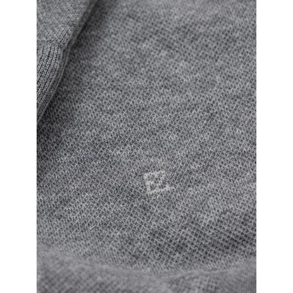 ZEGNA Gray Cotton Socks ZEGNA