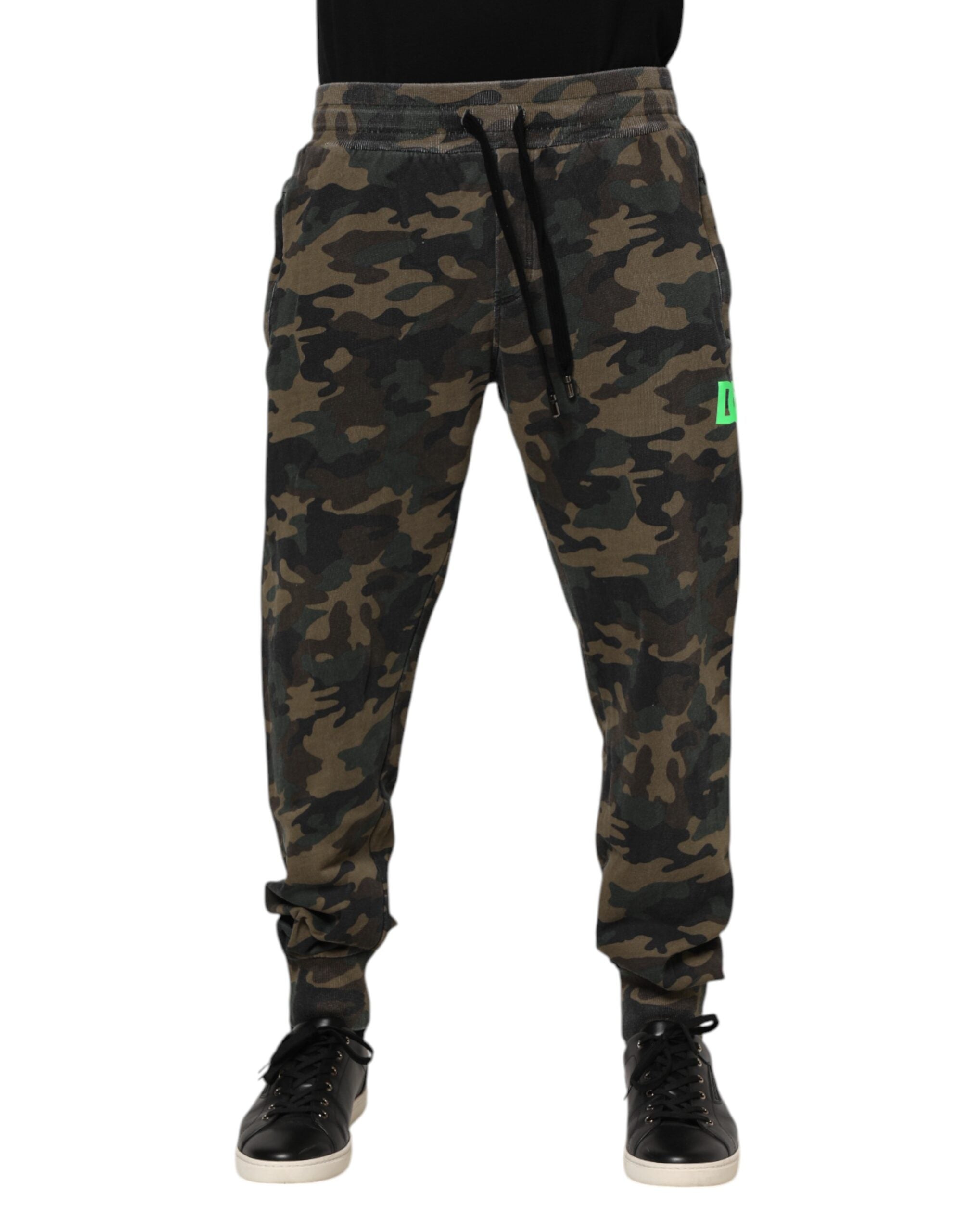 Dolce & Gabbana Multicolor Camouflage Cotton Men Jogger Pants Dolce & Gabbana