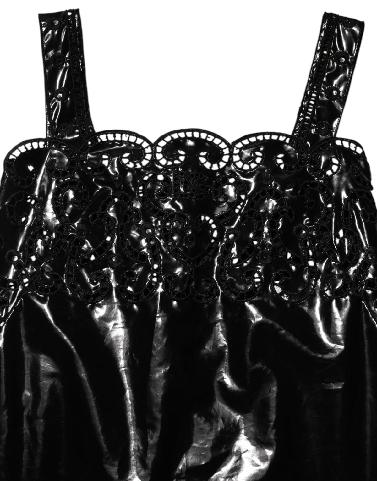 Dolce & Gabbana Black Cut Out A-line Sheath Mini Dress