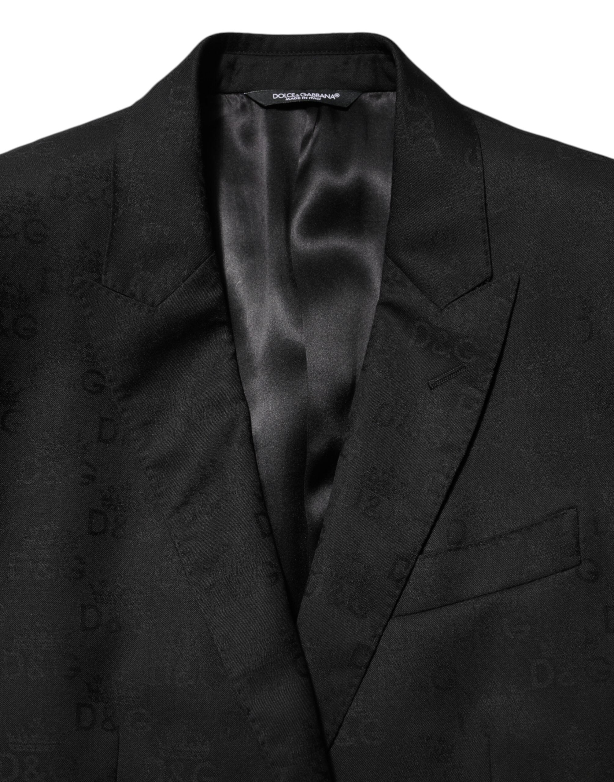 Dolce & Gabbana Black MARTINI 2 Buttons Suit Jacket Blazer Dolce & Gabbana