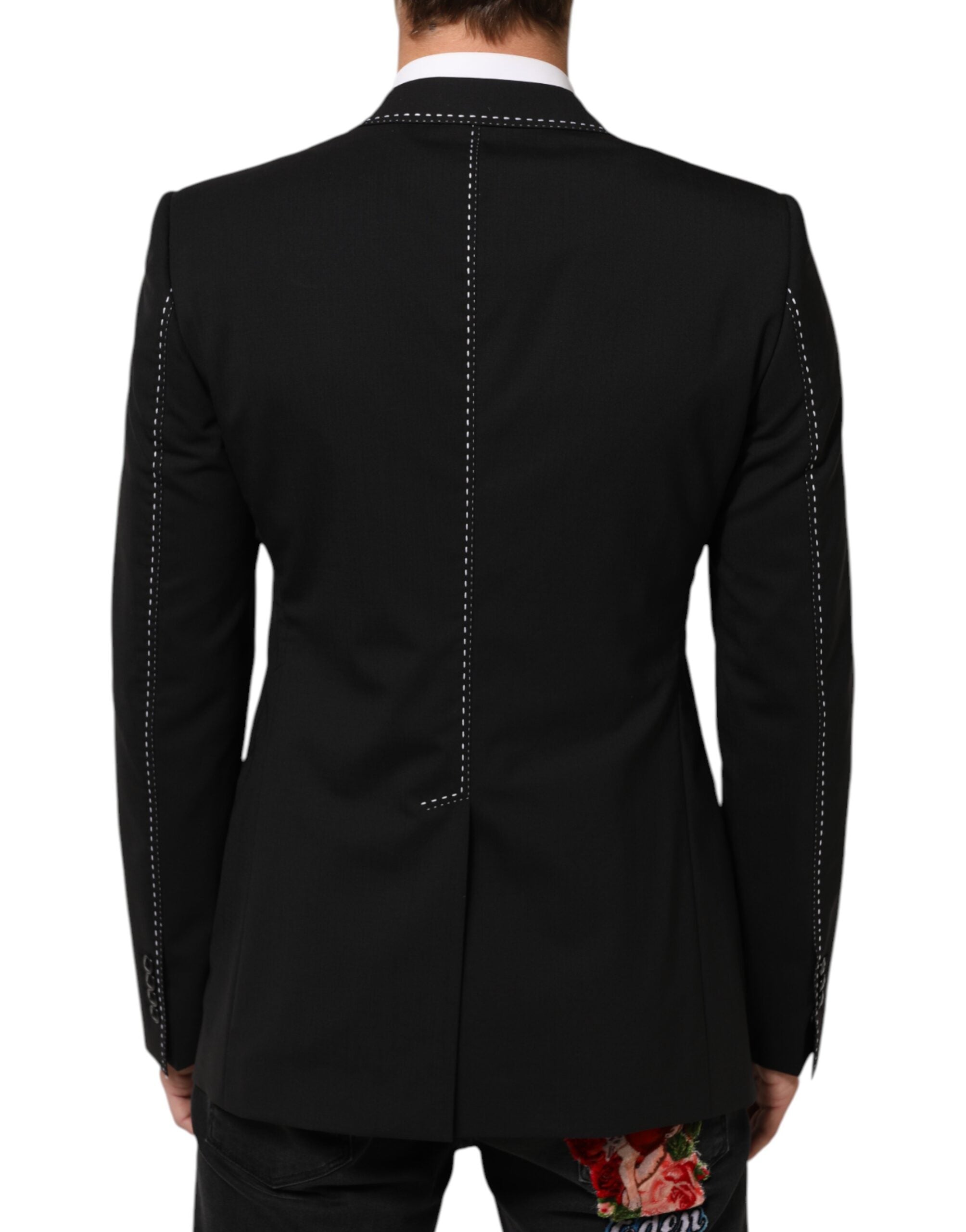 Dolce & Gabbana Black SICILIA 2 Buttons Suit Jacket Blazer Dolce & Gabbana