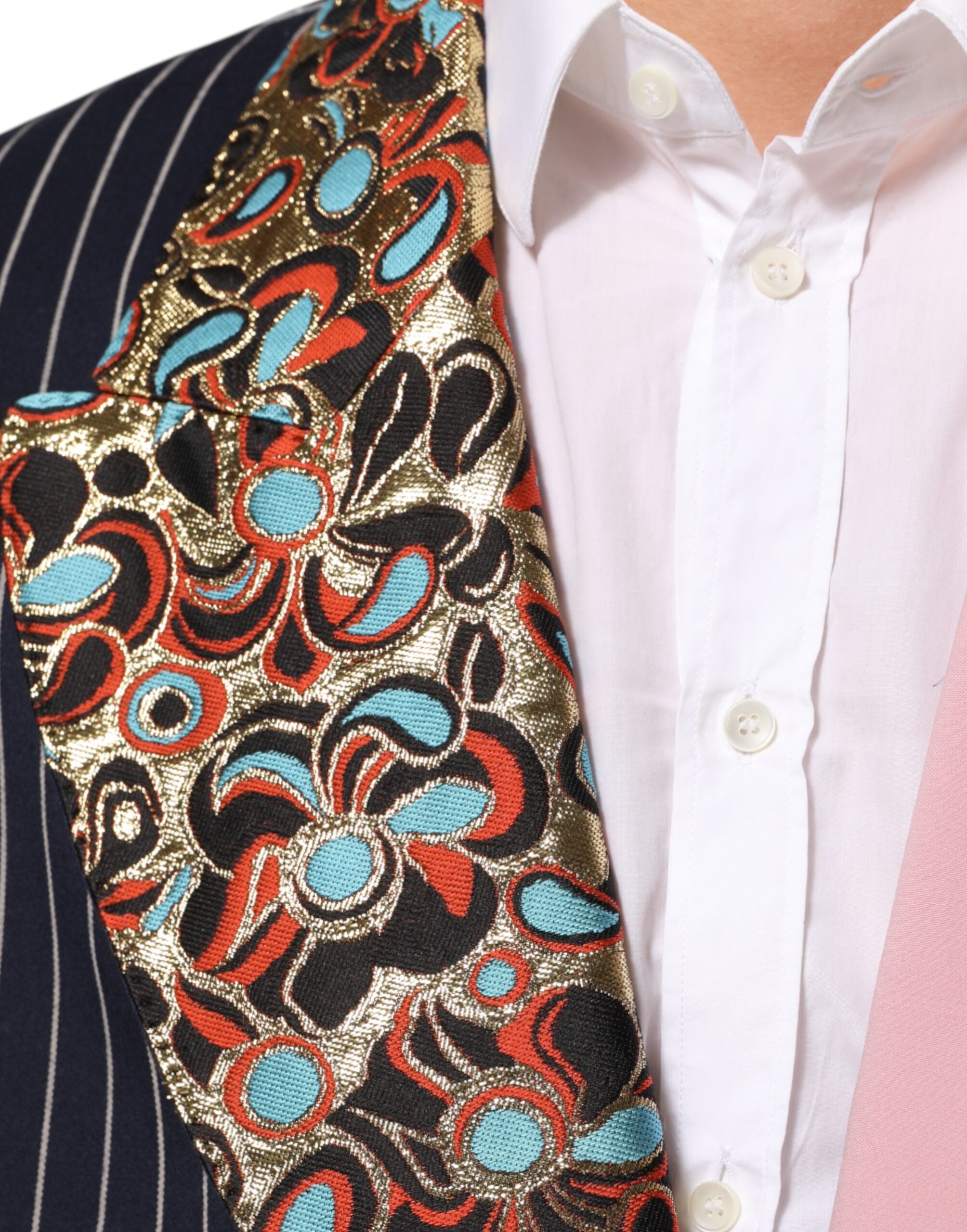 Dolce & Gabbana Multicolor Patchwork Single Breasted Jacket Blazer Dolce & Gabbana