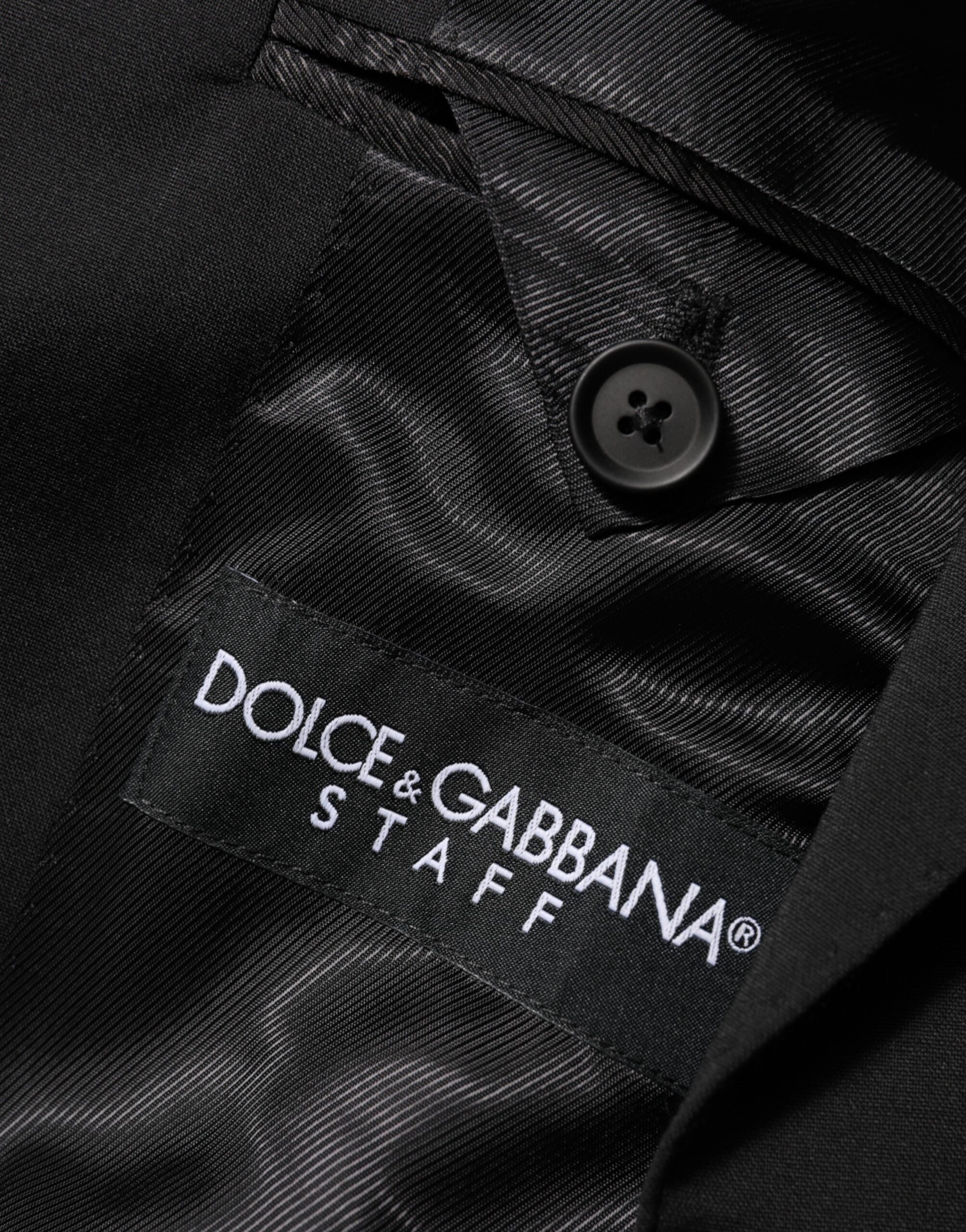 Dolce & Gabbana Black STAFF 2 Buttons Suit Jacket Blazer Dolce & Gabbana