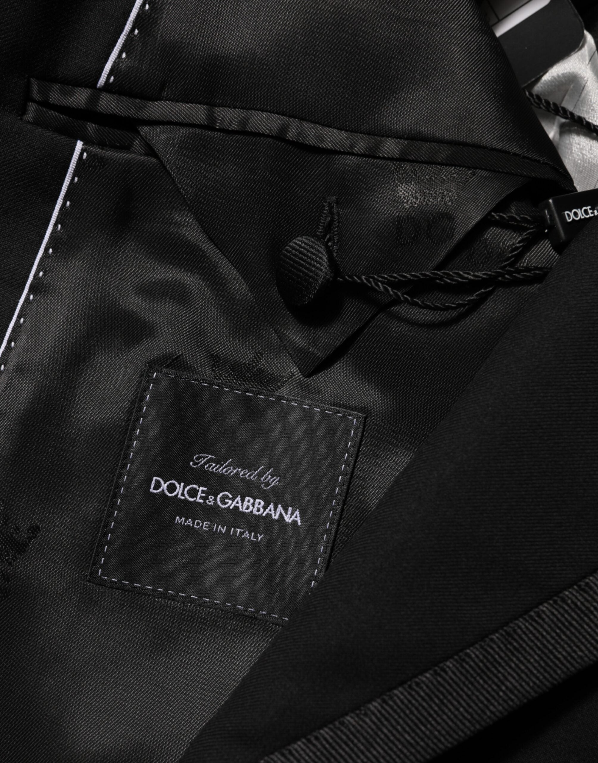 Dolce & Gabbana Black Wool 1 Button Suit Jacket Men Blazer Dolce & Gabbana
