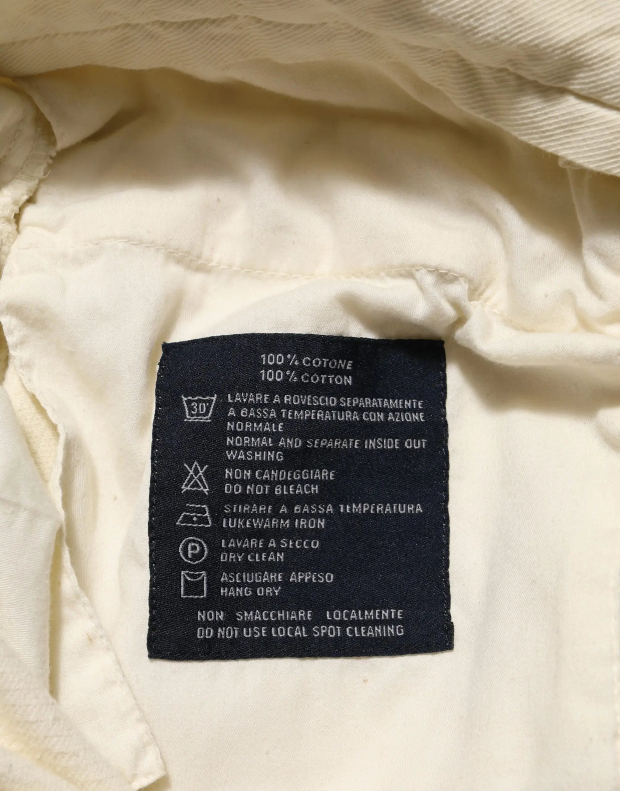 Burberry Beige Corduroy Cotton Straight Men Trouser Pants Burberry